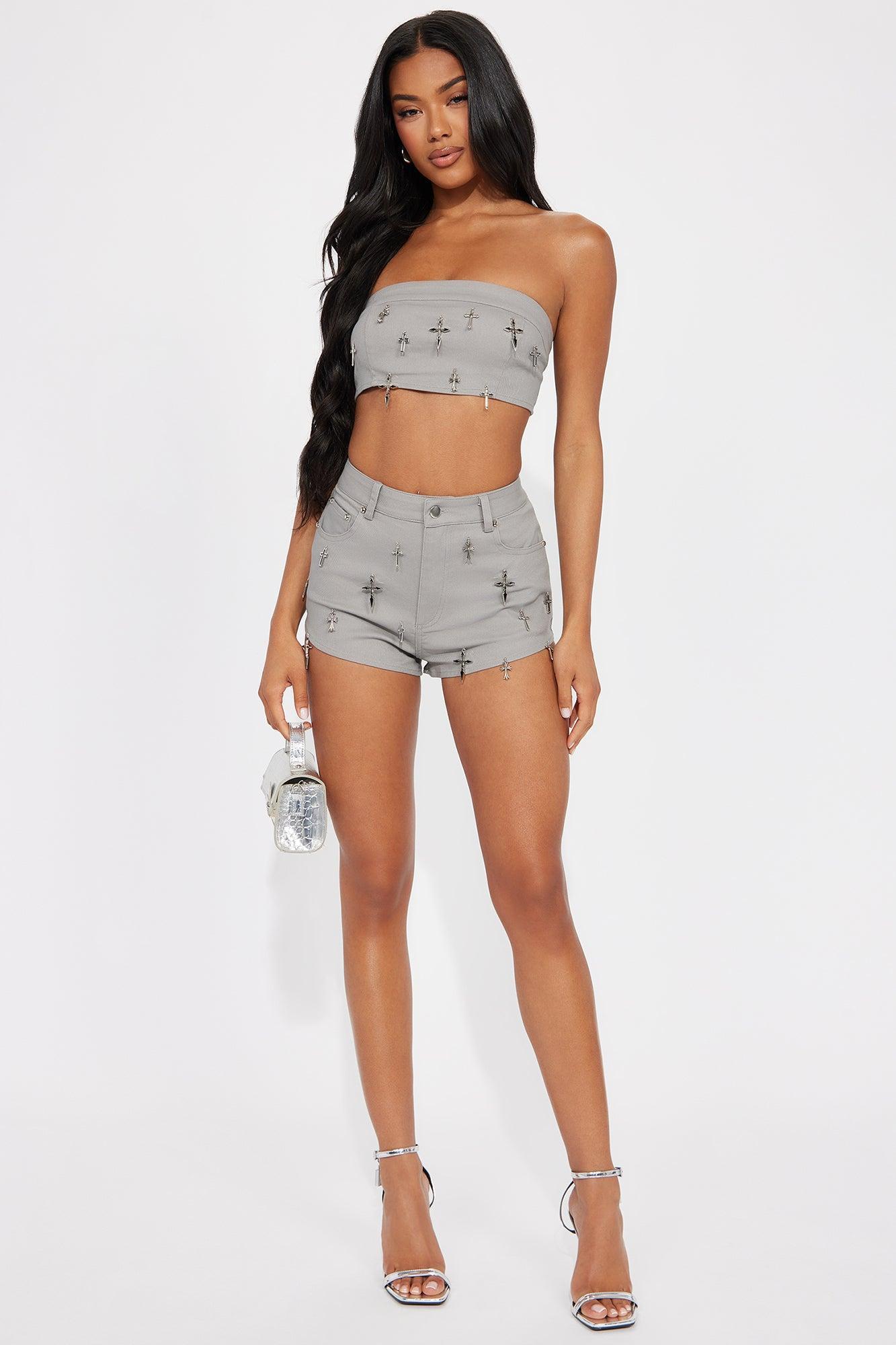 Holy Micro Short Set - Grey Product Image
