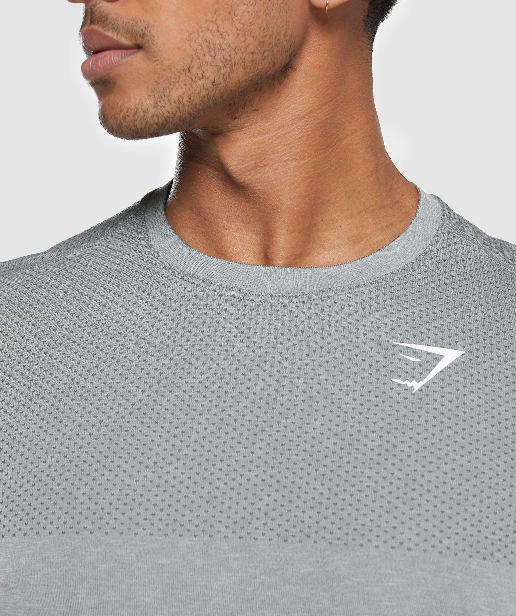 Gymshark Vital Seamless T-Shirt - Light Grey/Black Marl Male Product Image