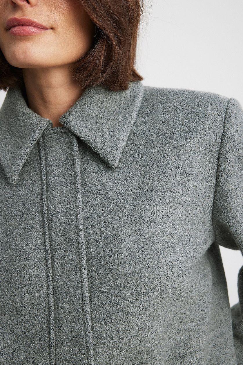 Bomber Wool Blend Jacket Product Image