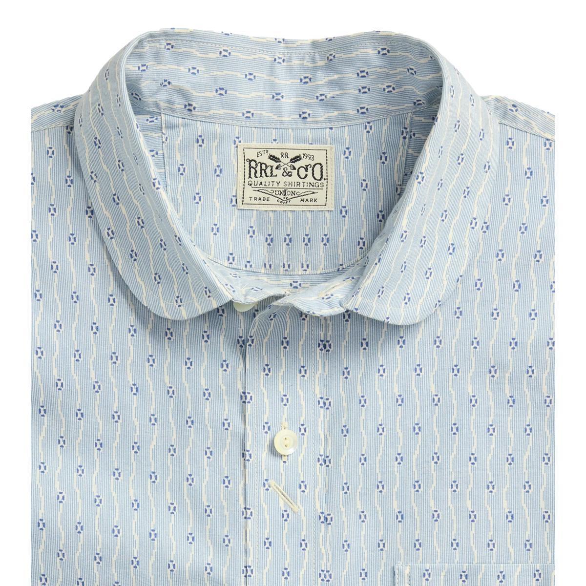 Floral-Print Woven Shirt Blue Multi Product Image