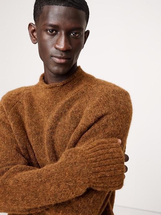 Alpaca-Wool Blend Crew-Neck Sweater Product Image