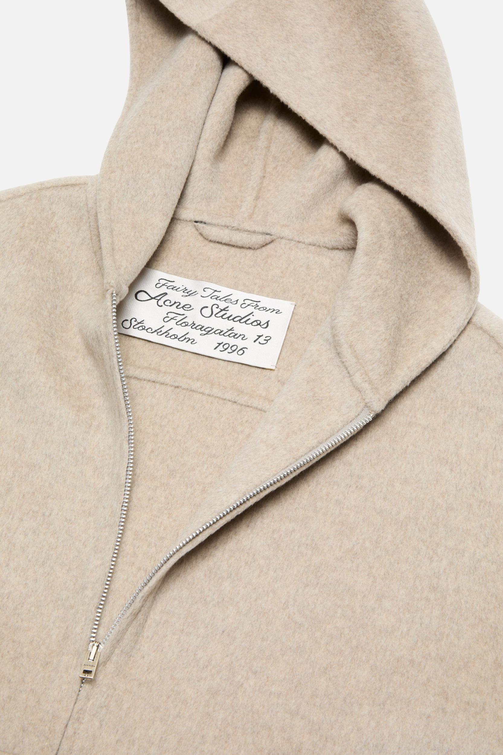 Hooded cashmere jacket Product Image