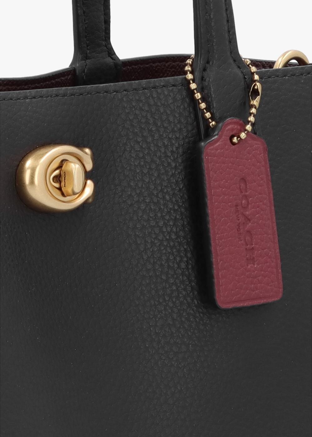 COACH Willow Twist In Black Leather Product Image