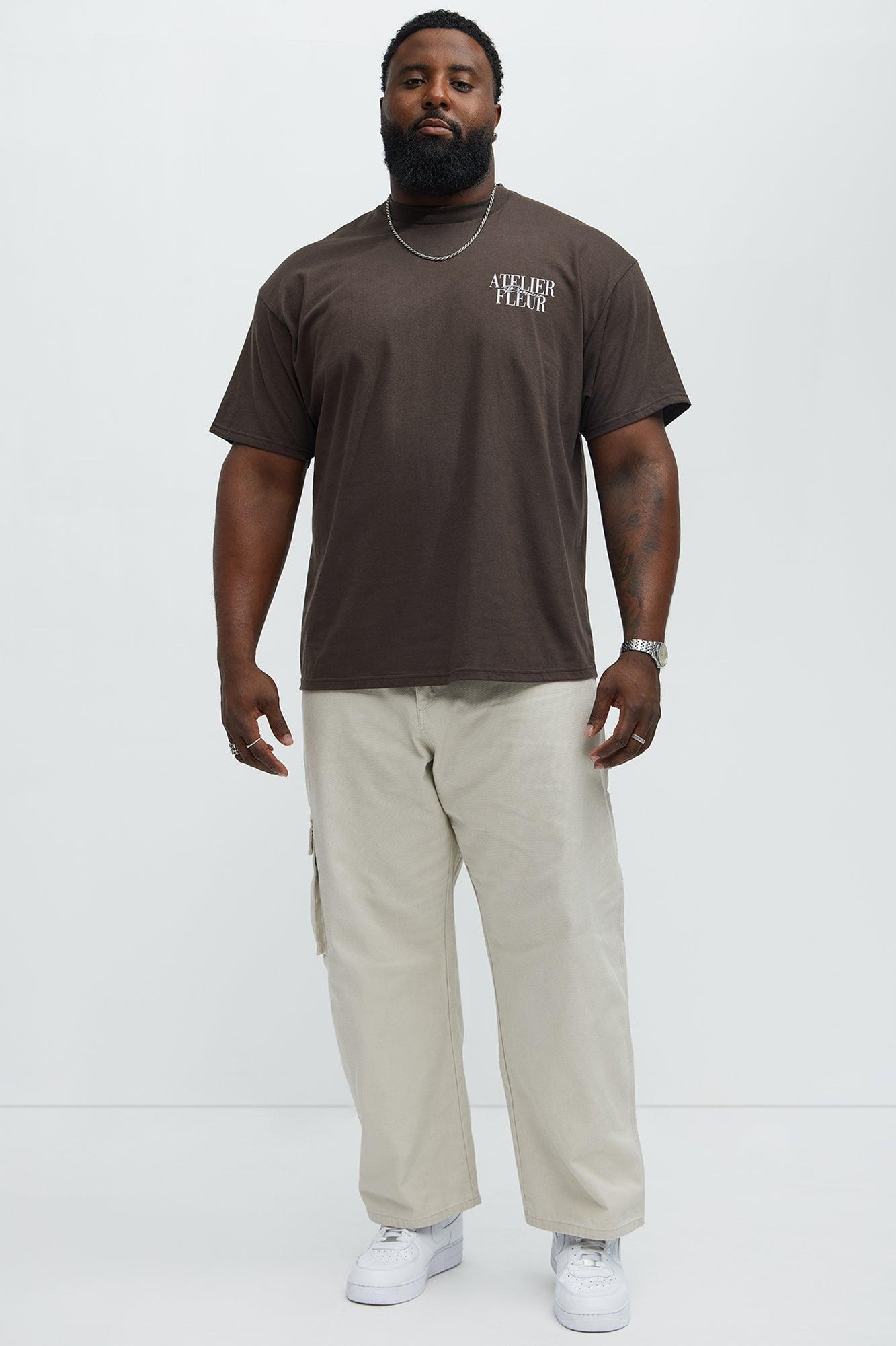 Atelier Fleur Paris Timeless Short Sleeve Tee - Brown Product Image