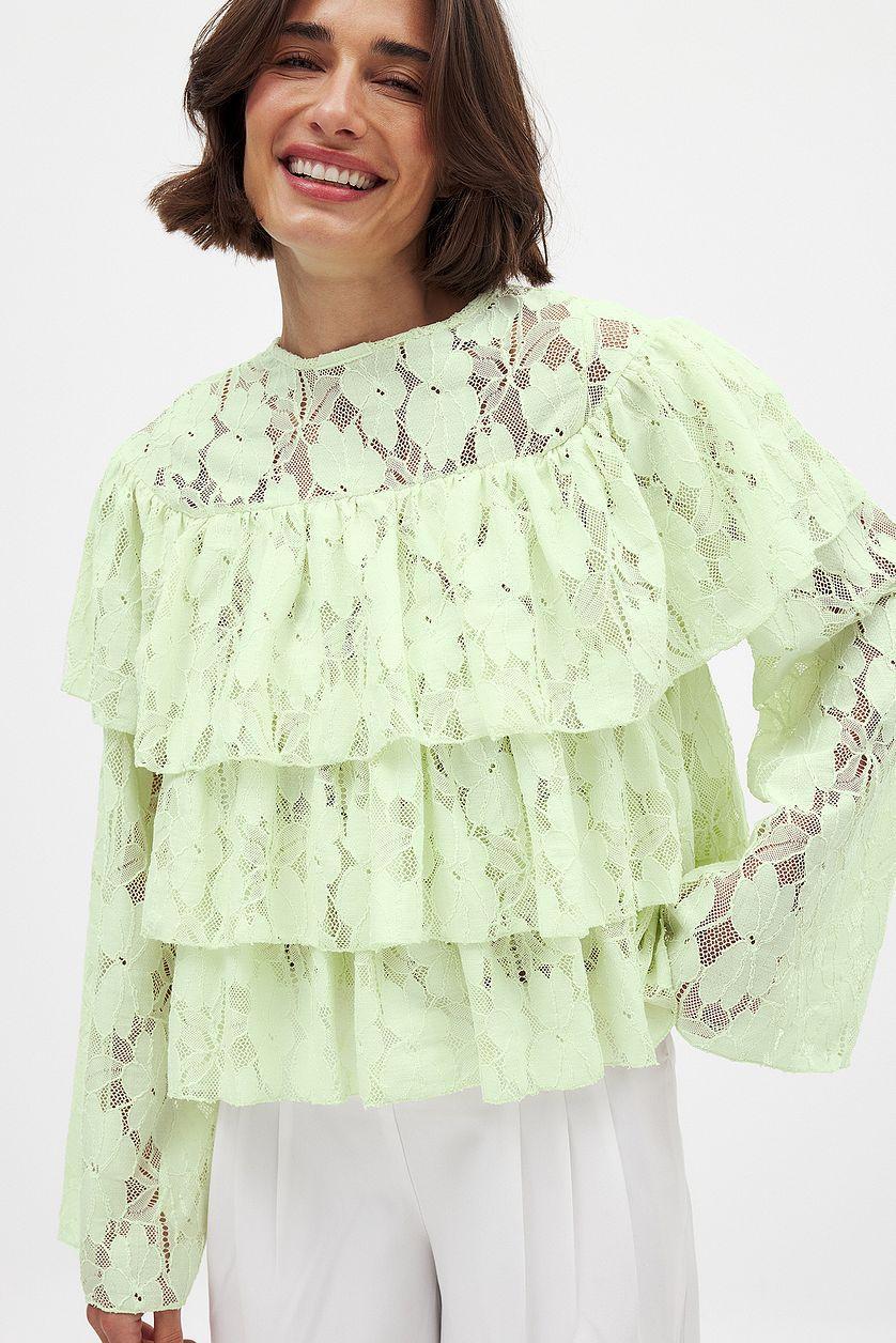 Layered Flounce Blouse Product Image
