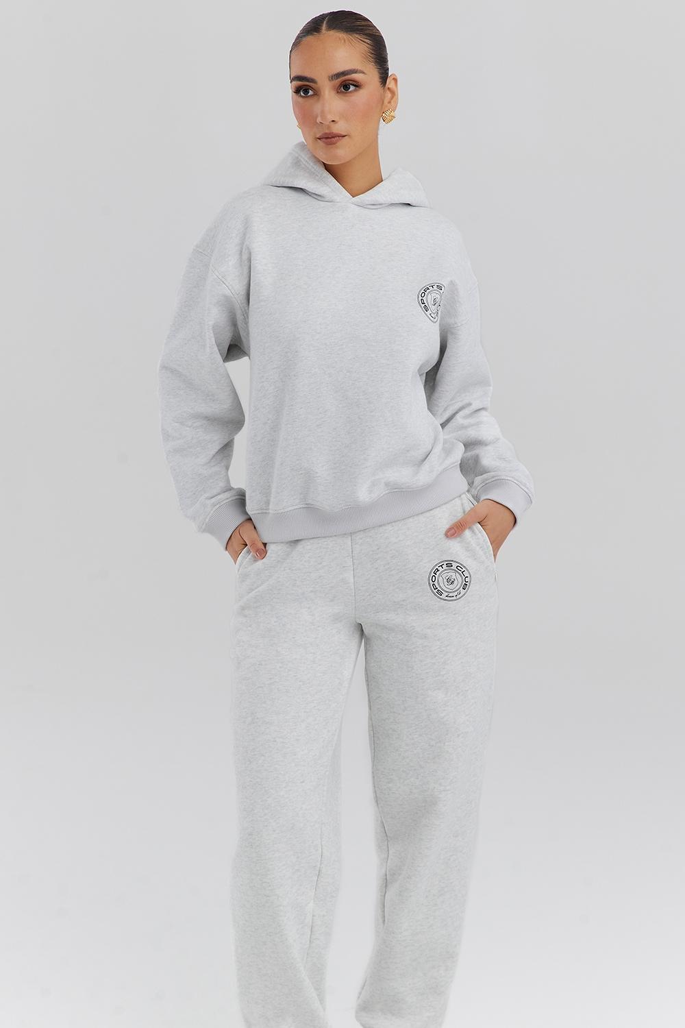 Muse  light grey marl hoodie Product Image
