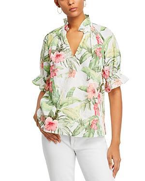 Tommy Bahama Daybreak Hibiscus Linen Top Product Image