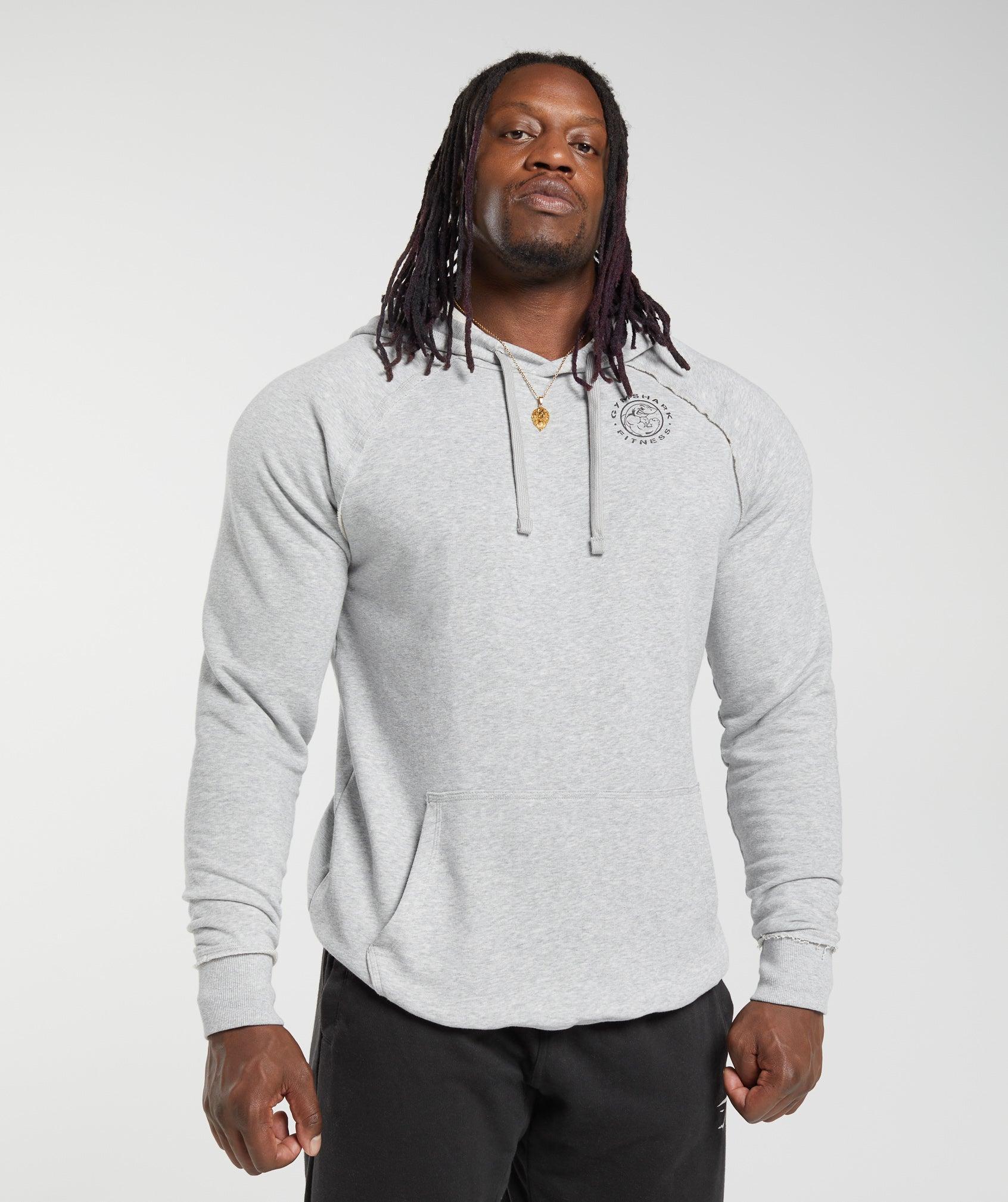 Gymshark Legacy Hoodie - Light Grey Marl Male Product Image
