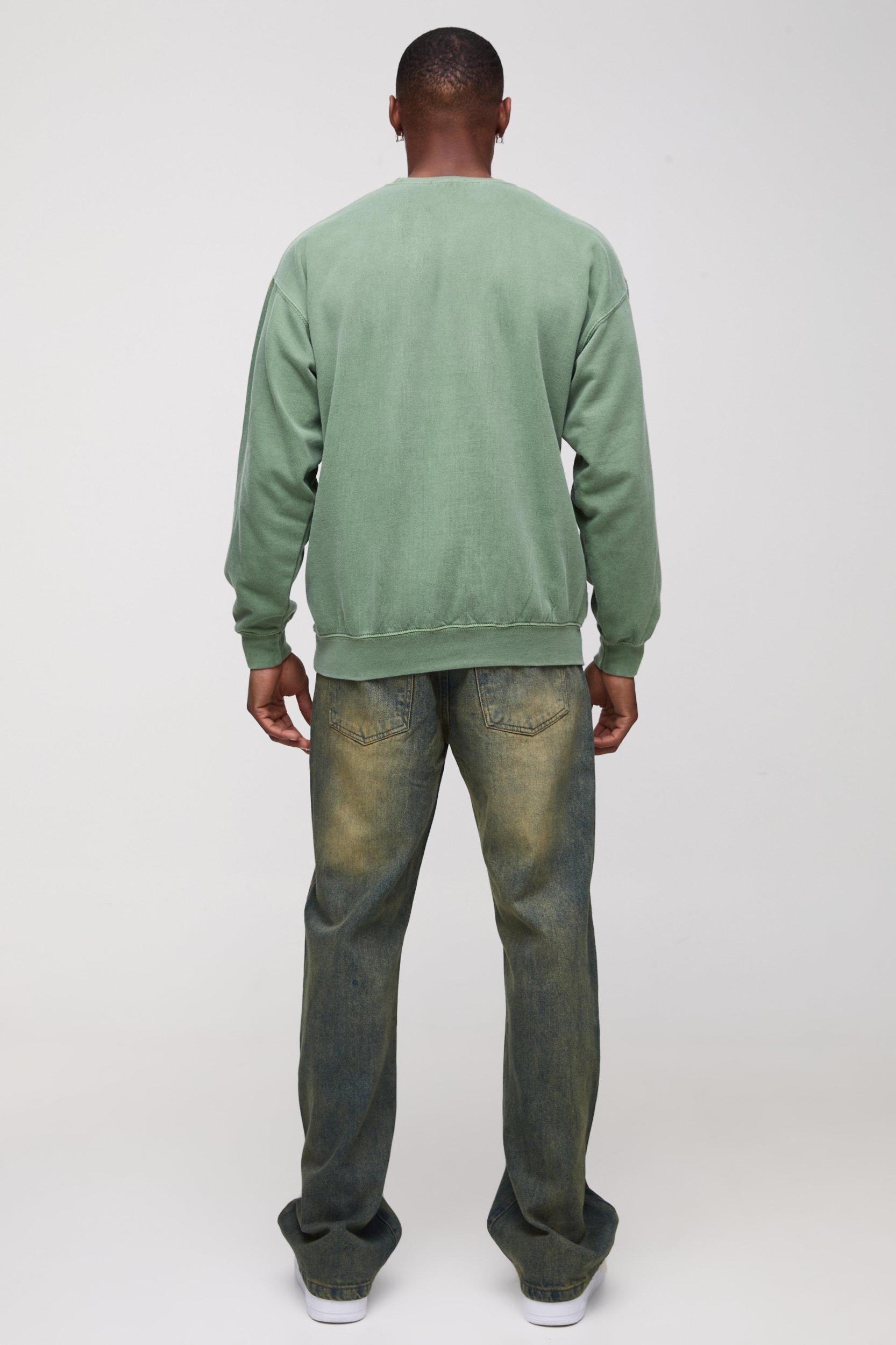 Relaxed Flared Vintage Tinted Jeans | boohooMAN USA Product Image