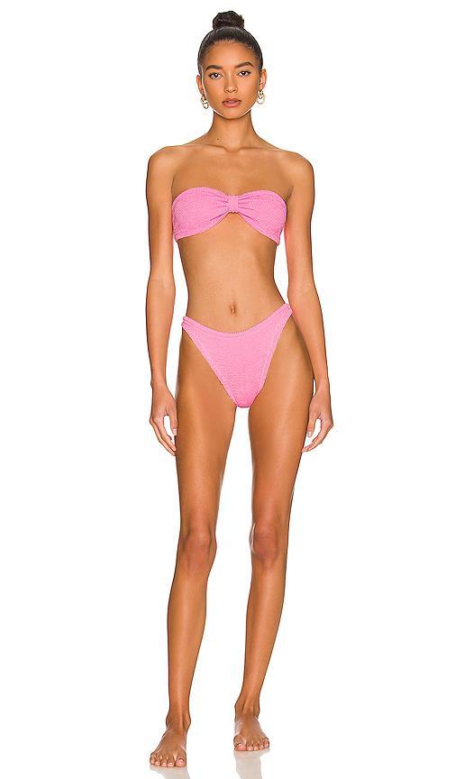 Womens Jean Bow Two-Piece Bikini Set - Lilac Product Image