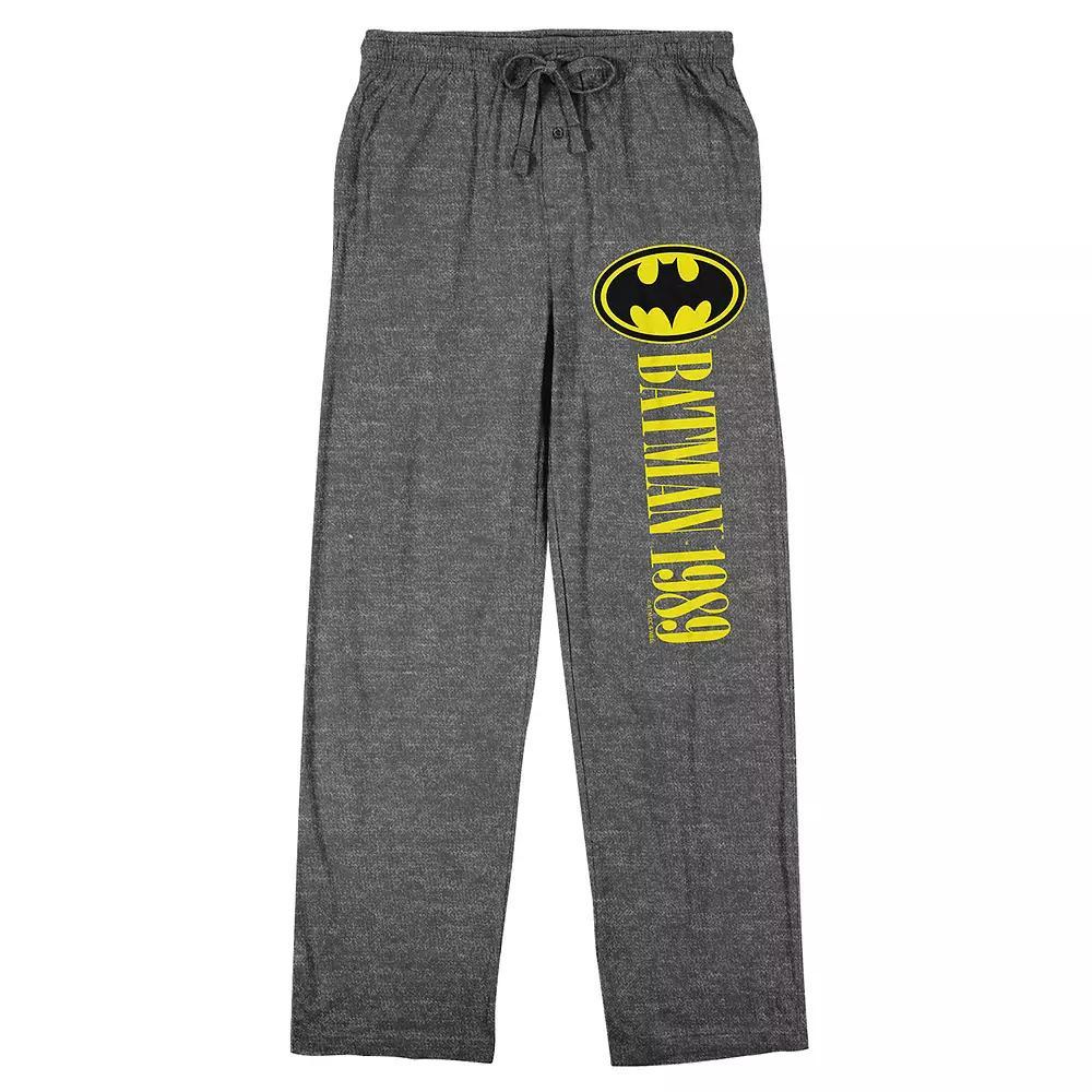 Men's Batman 1989 Movie Pajama Pants, Size: XXL, Gray Product Image