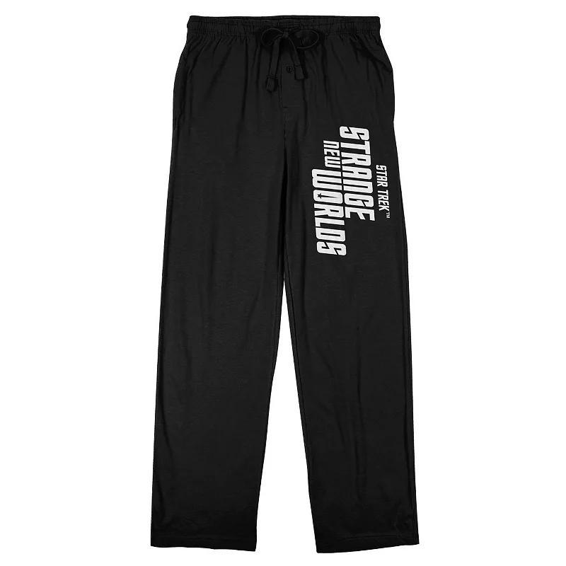 Men's Star Trek Strange New Worlds Pajama Pants, Size: Large, Black Product Image