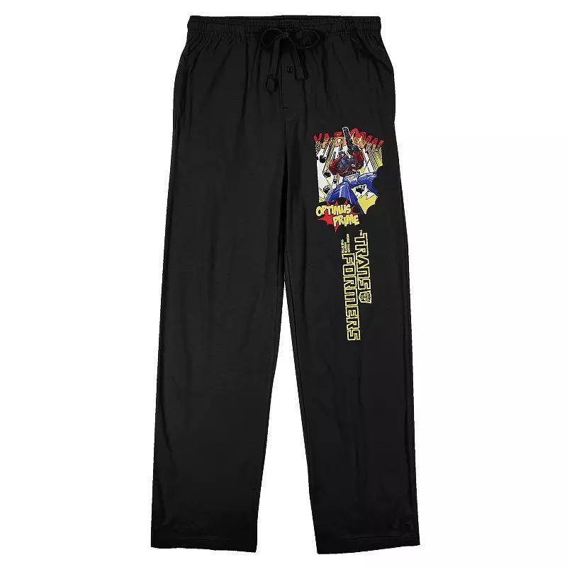 Men's Transformers Optimus Prime Sleep Pants, Size: Medium, Black Product Image