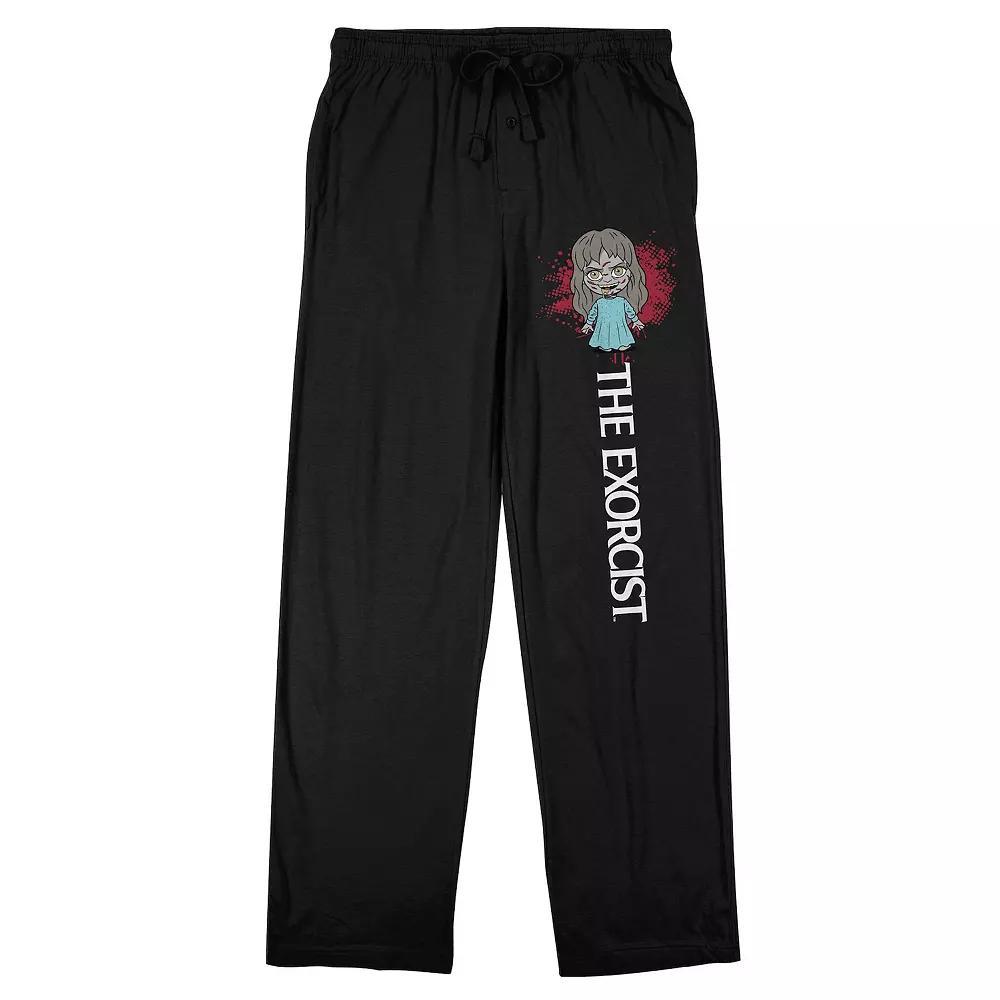 Men's The Exorcist Regan Sleep Pants, Size: Small, Black Product Image