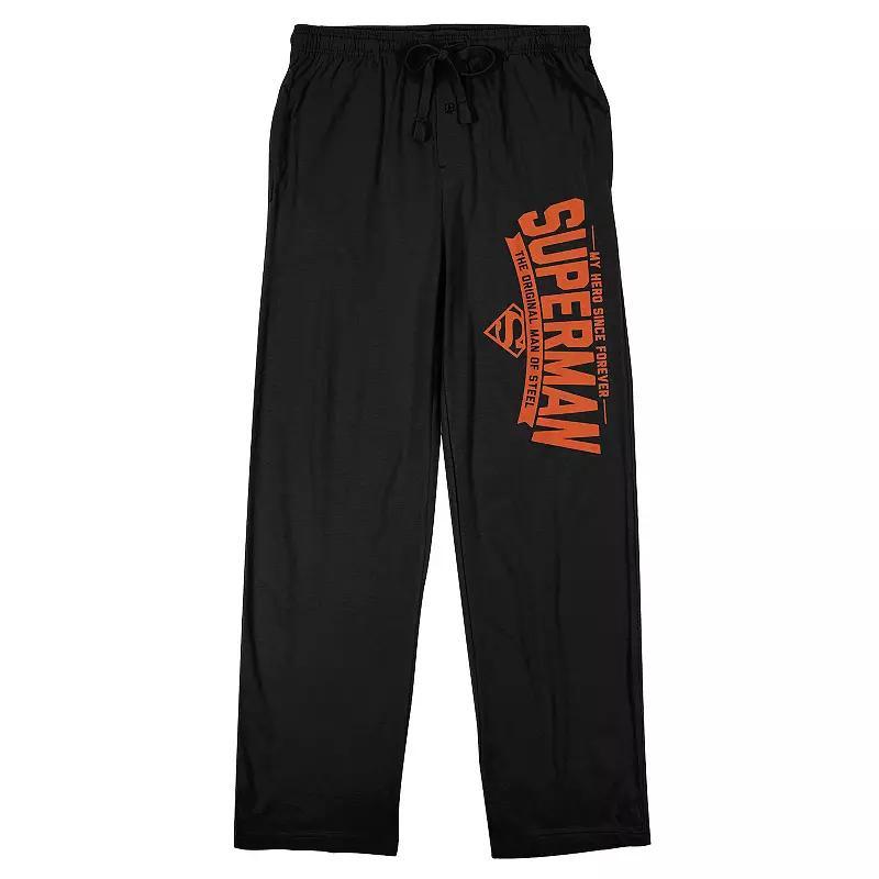 Men's Superman Original Sleep Pants, Size: XXL, Black Product Image