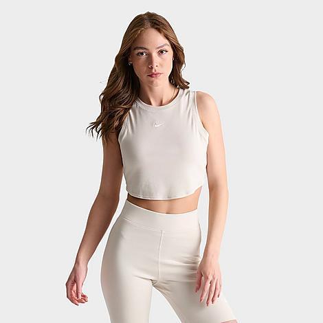 Womens Nike Sportswear Chill Knit Tight Cropped Mini-Rib Tank Top Product Image