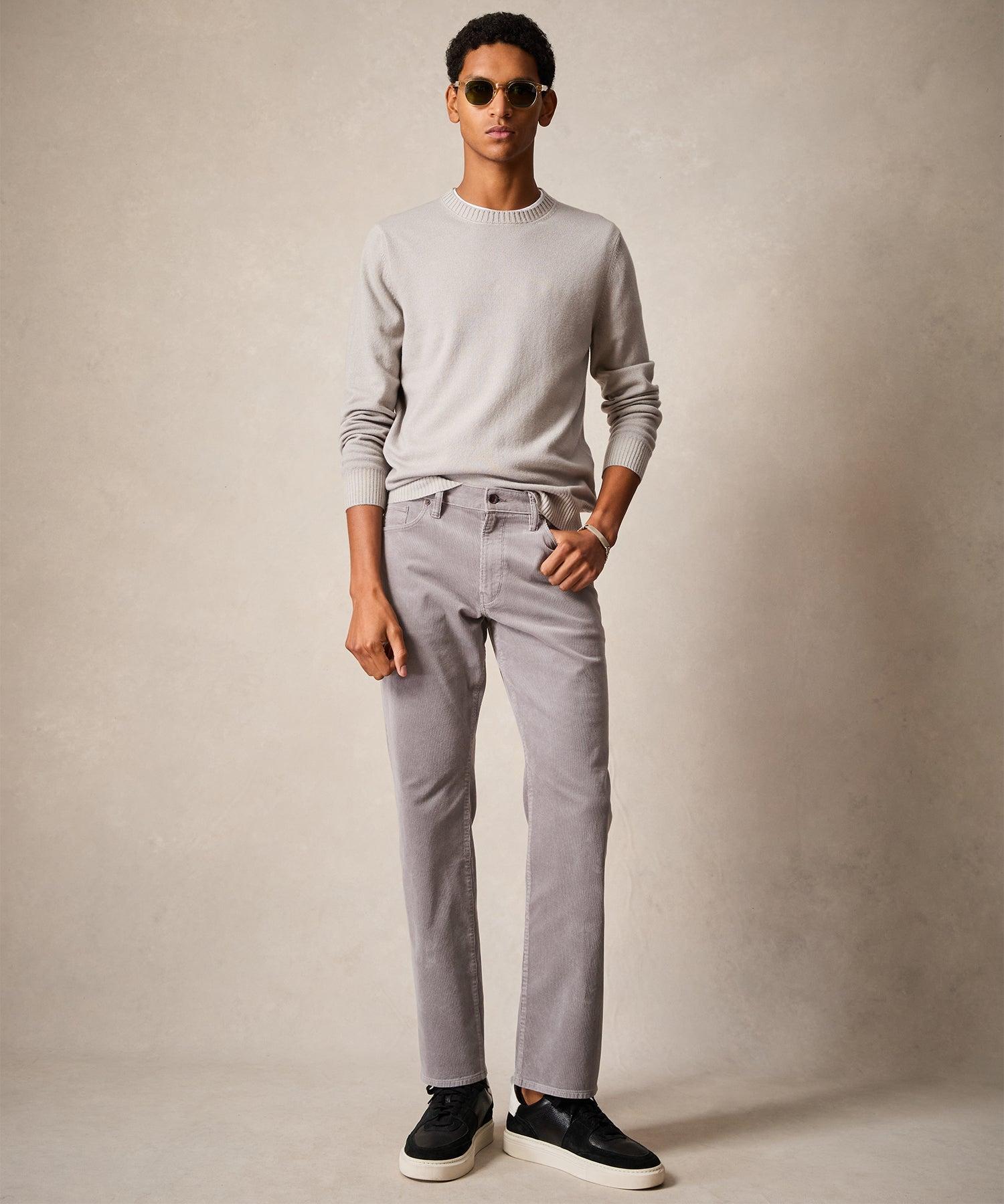 Italian Garment Dyed Wool Cashmere Crewneck Sweater Product Image