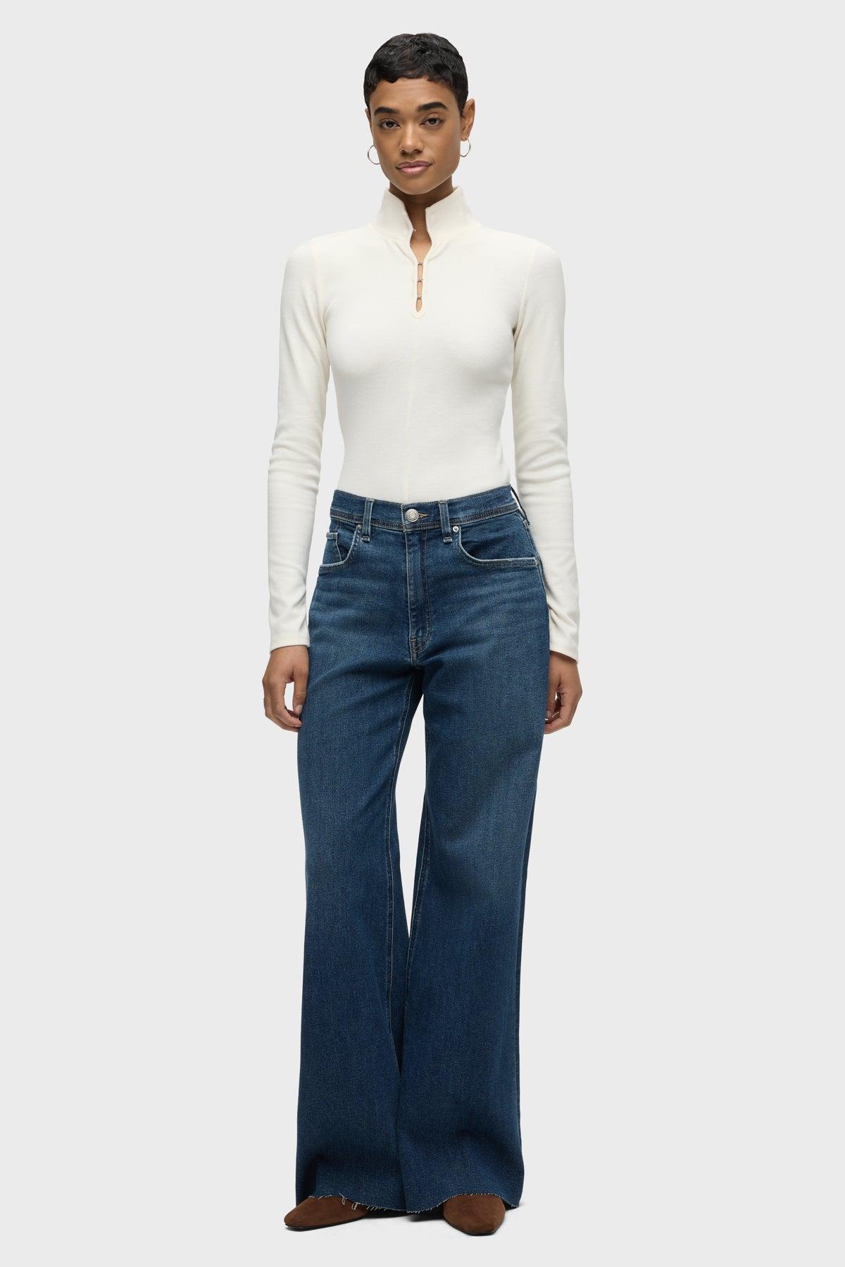 Long Sleeve Hook & Eye Bodysuit Female Product Image