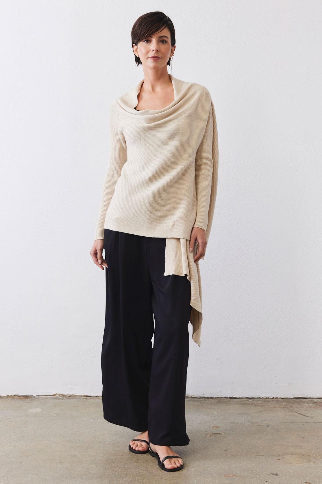 Haven Wrap Ribbed Knit Cardigan Product Image