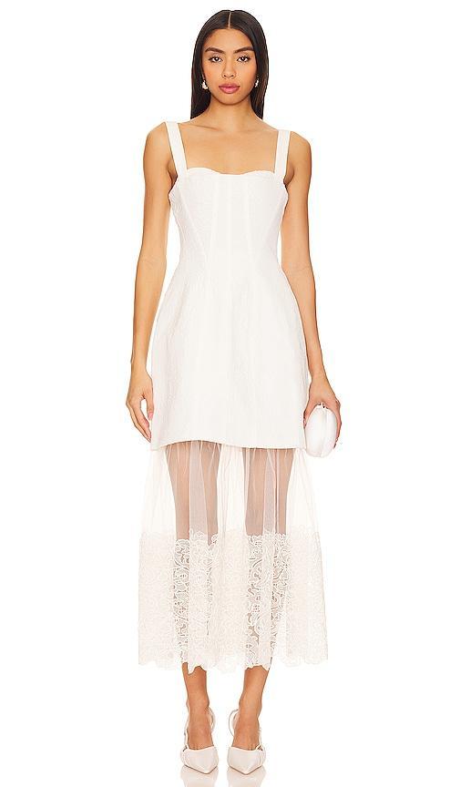 SIMKHAI Callan Bustier Midi Dress Size 0, 2, 8. Product Image
