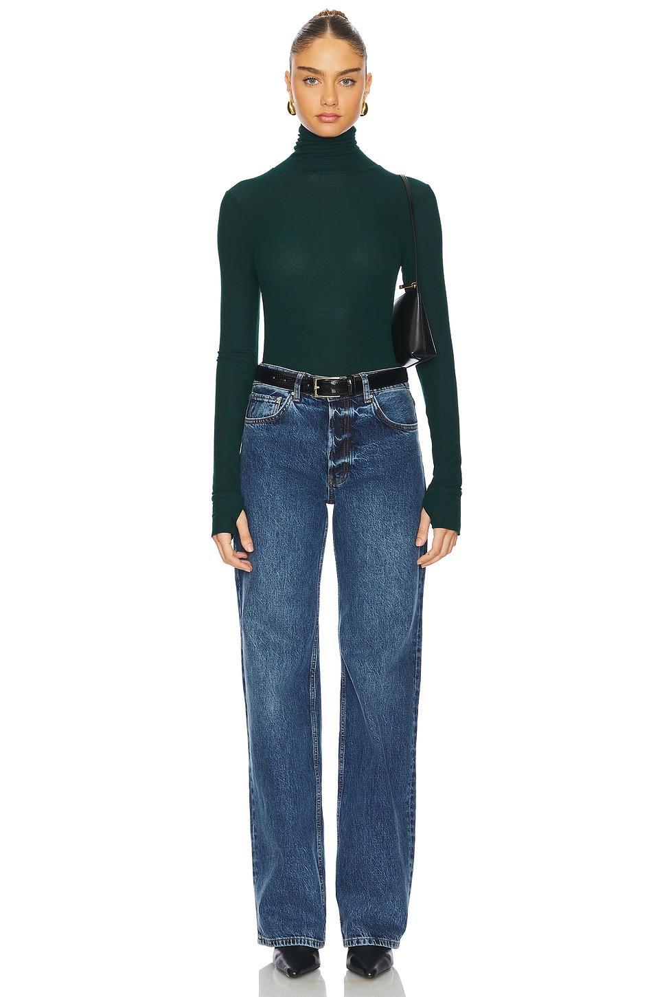 Arlen Long Sleeve Fitted Turtle Neck Top Michael Lauren Product Image