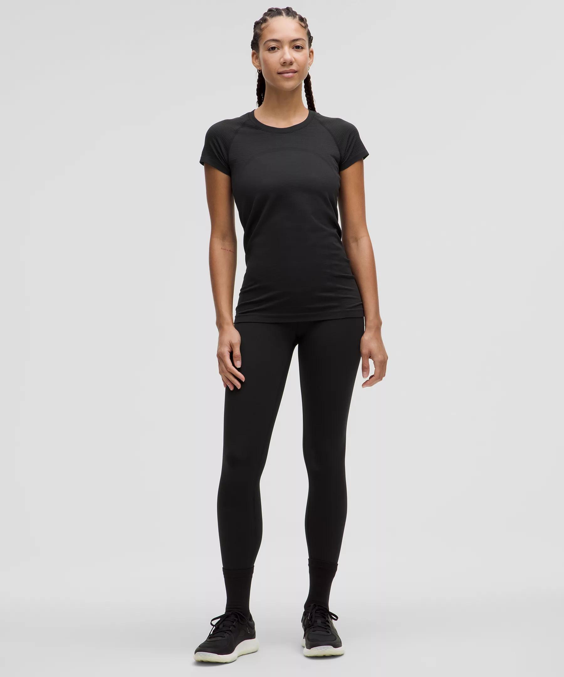 Swiftly Tech Short-Sleeve Shirt 2.0 Hip Length *Glow Stripe Product Image