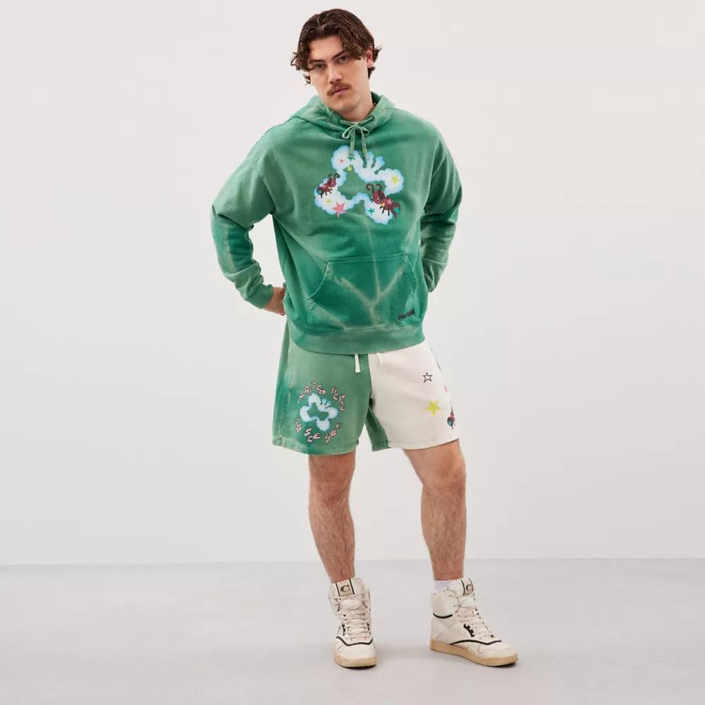 Sweat Shorts With Floating Butterfly Print Product Image