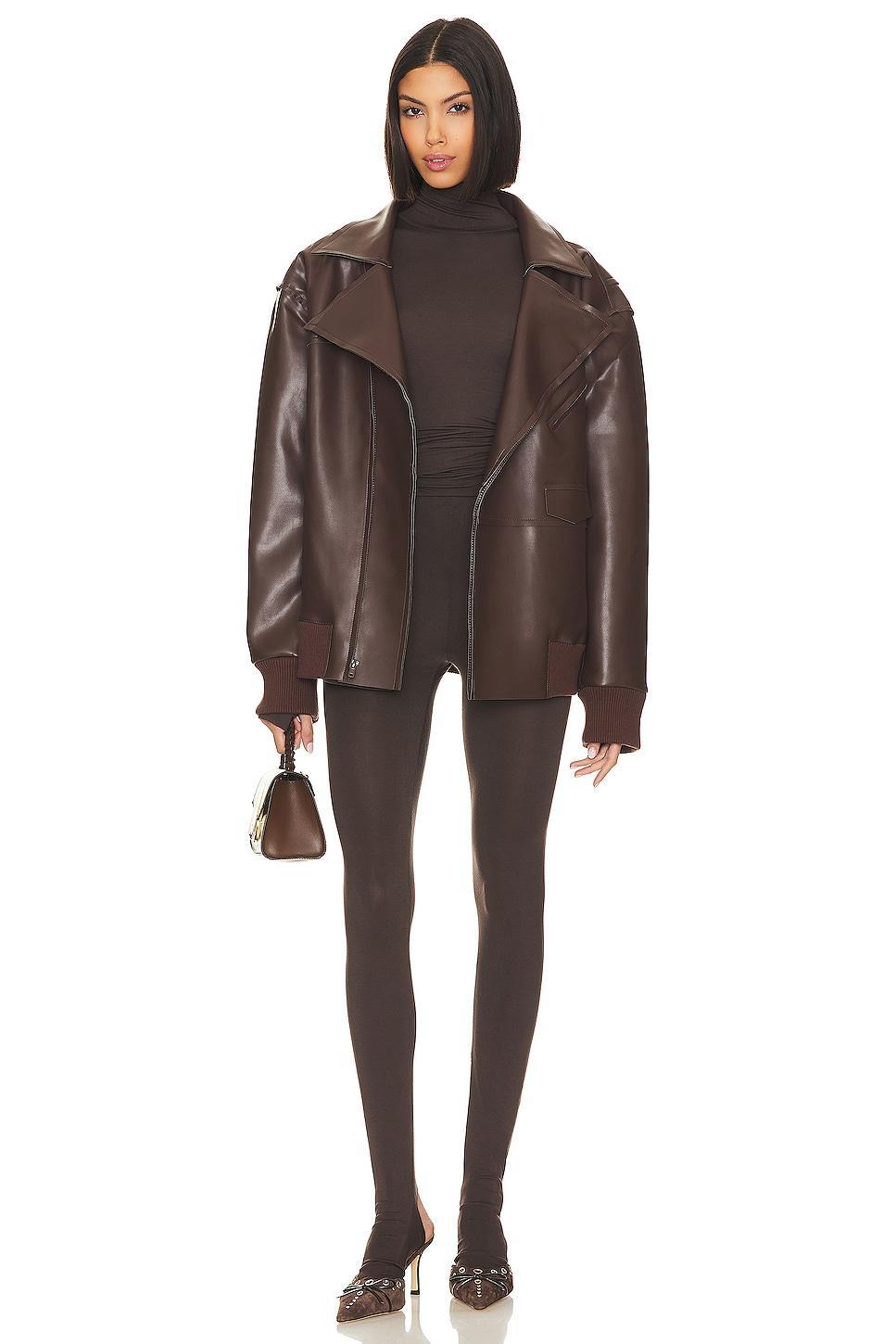 Oversized Moto Jacket Norma Kamali Product Image