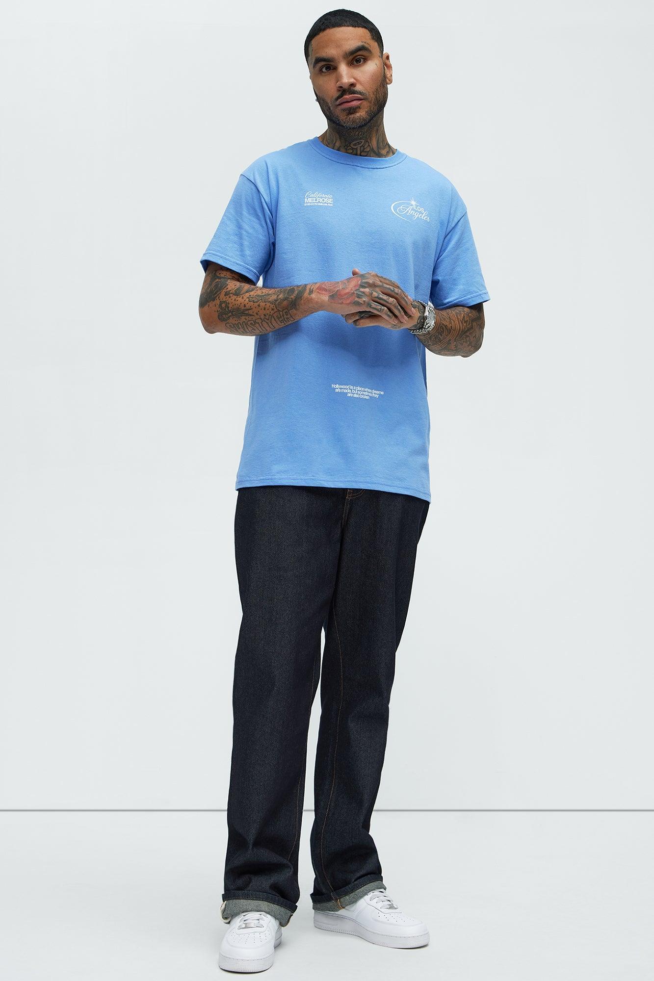 LA Rodeo Drive Short Sleeve Tee - Blue Product Image
