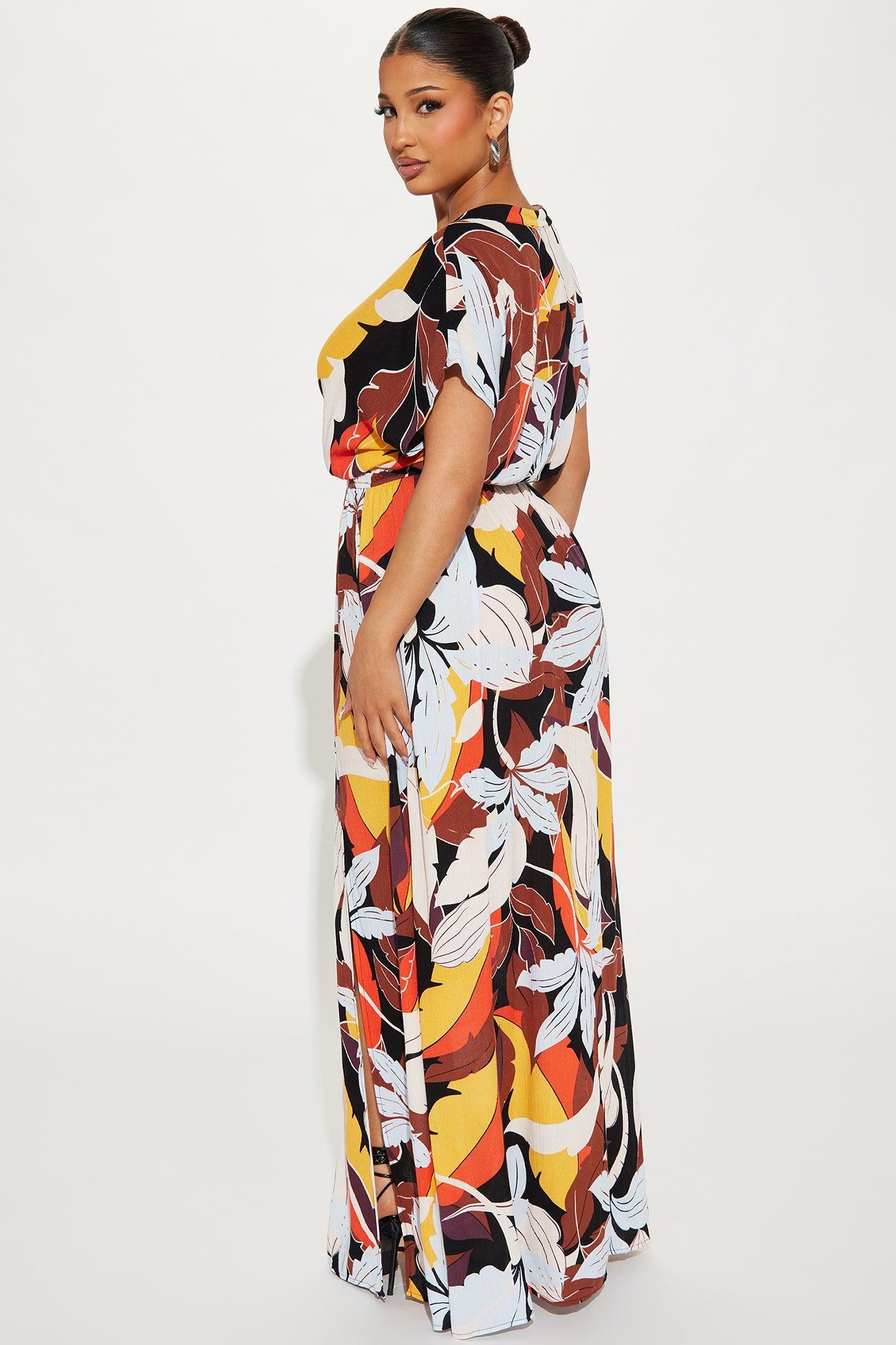 Punta Cana Summer Maxi Dress - Blue/combo Product Image