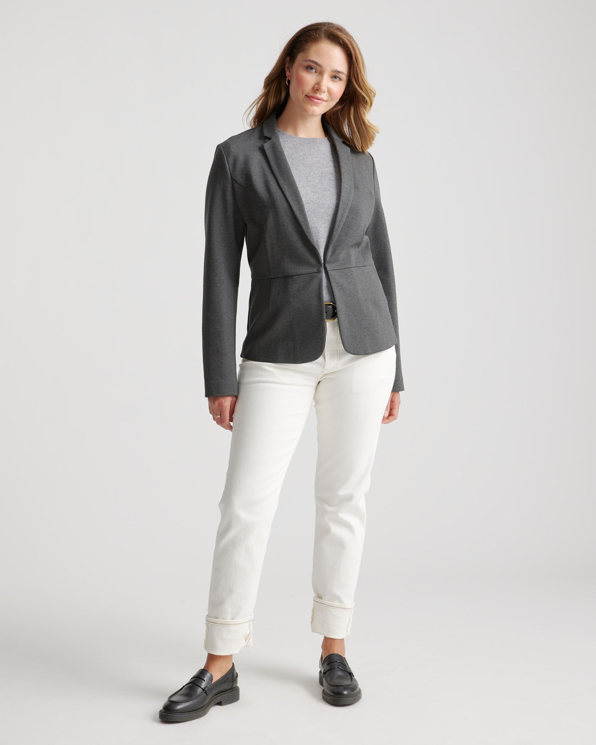 Quince | Women's Ultra-Stretch Ponte Blazer Rayon Product Image
