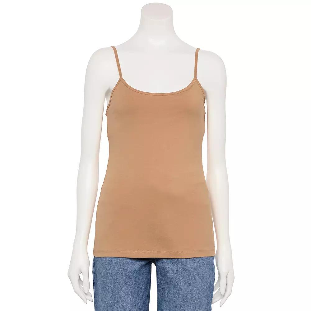 Women's Sonoma Goods For Life® Everyday Shelf Bra Camisole, Size: Large, Rich Brown Product Image