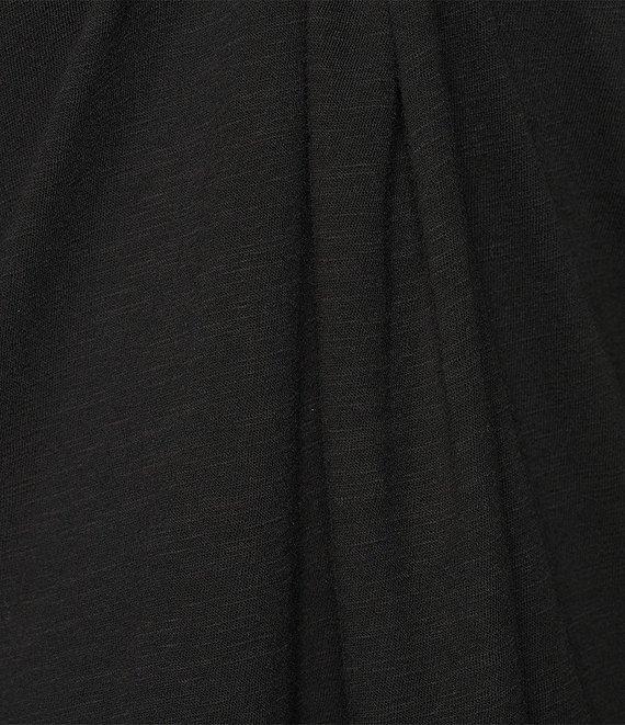 Eileen Fisher Organic Cotton Slub Jersey Crew Neck Short Sleeve Midi Dress Product Image