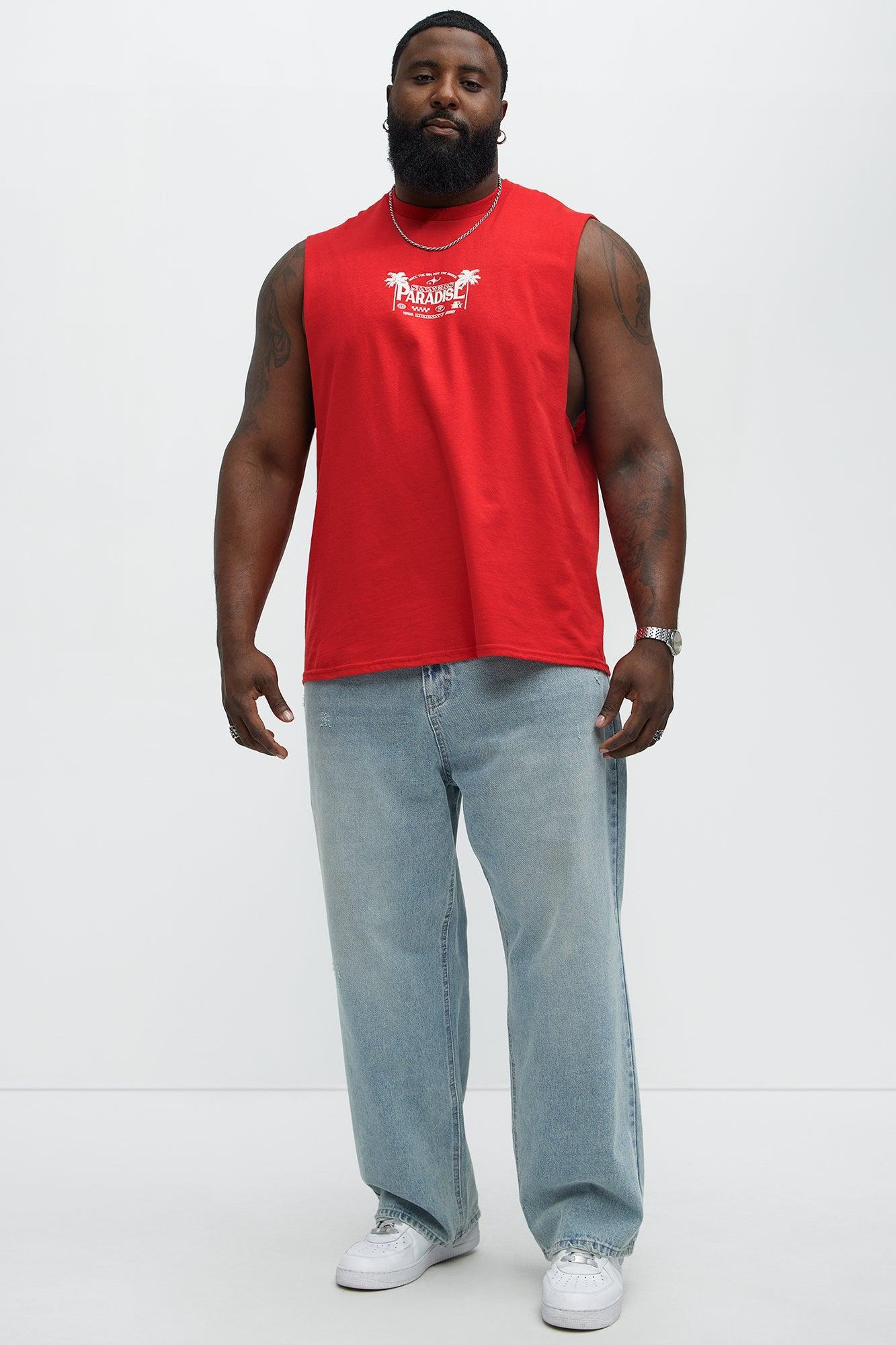 Sinner's Paradise Muscle Tank - Red Product Image