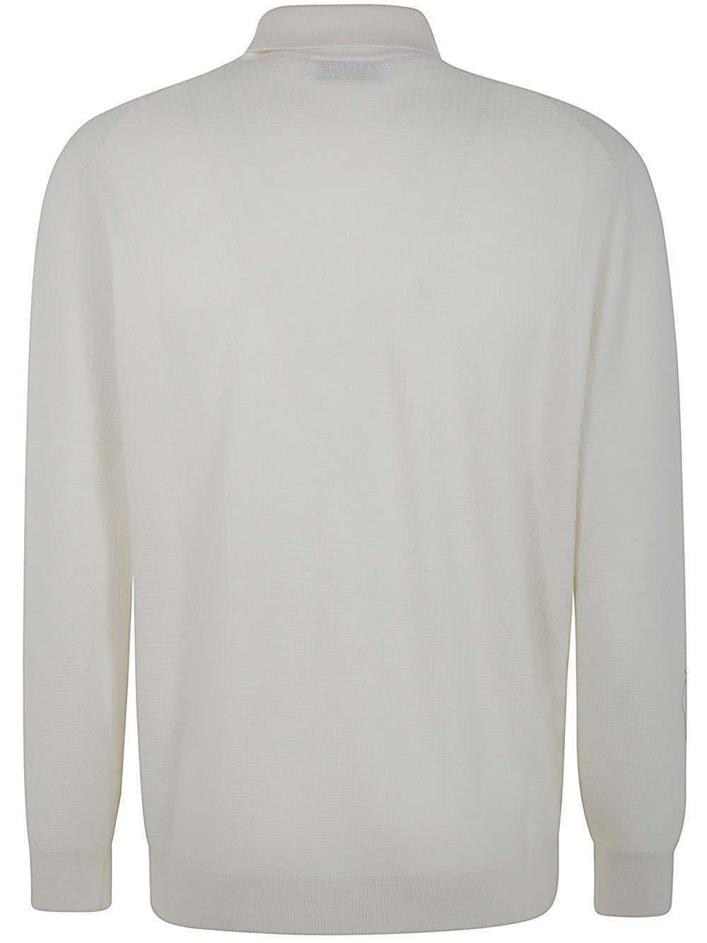BRUNELLO CUCINELLI Long Sleeves Polo With Bottoms In White Product Image