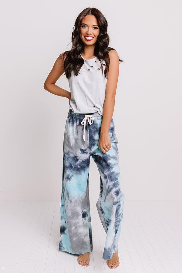 Favorite View Distressed Tank In Light Airy Blue Product Image