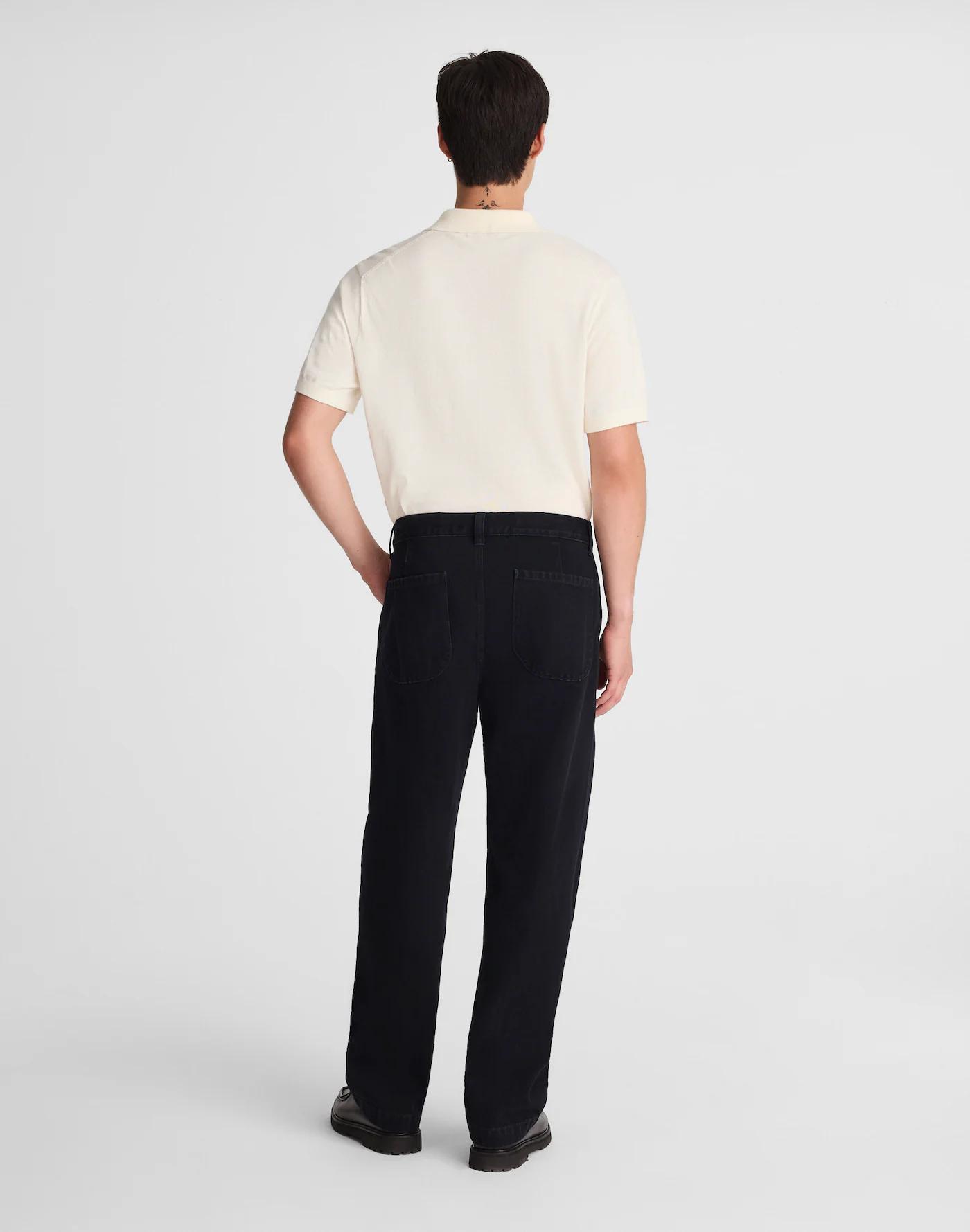 Pleated Denim Pants Product Image