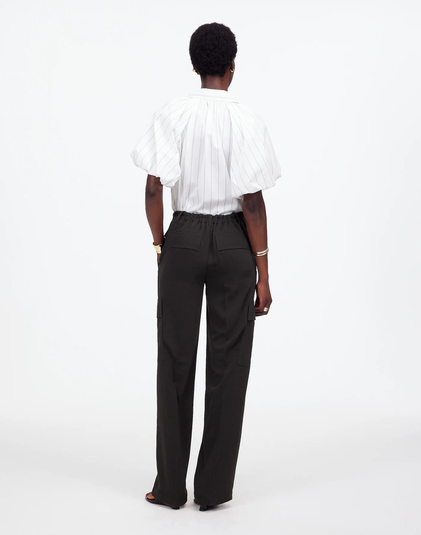Petite Pull-On Utility Cargo Pants in Crepe Product Image
