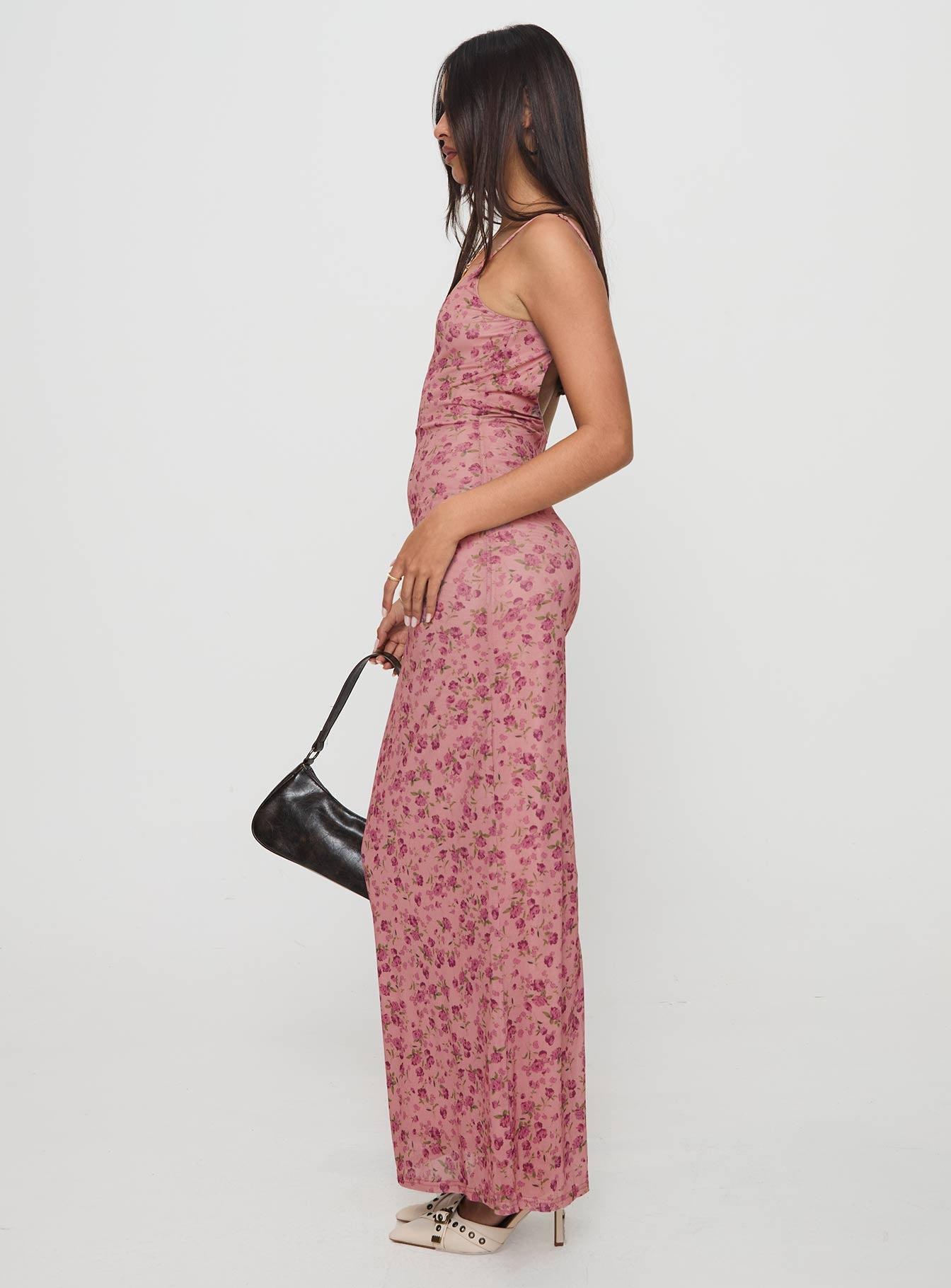 Kastin Maxi Dress Pink Floral Product Image