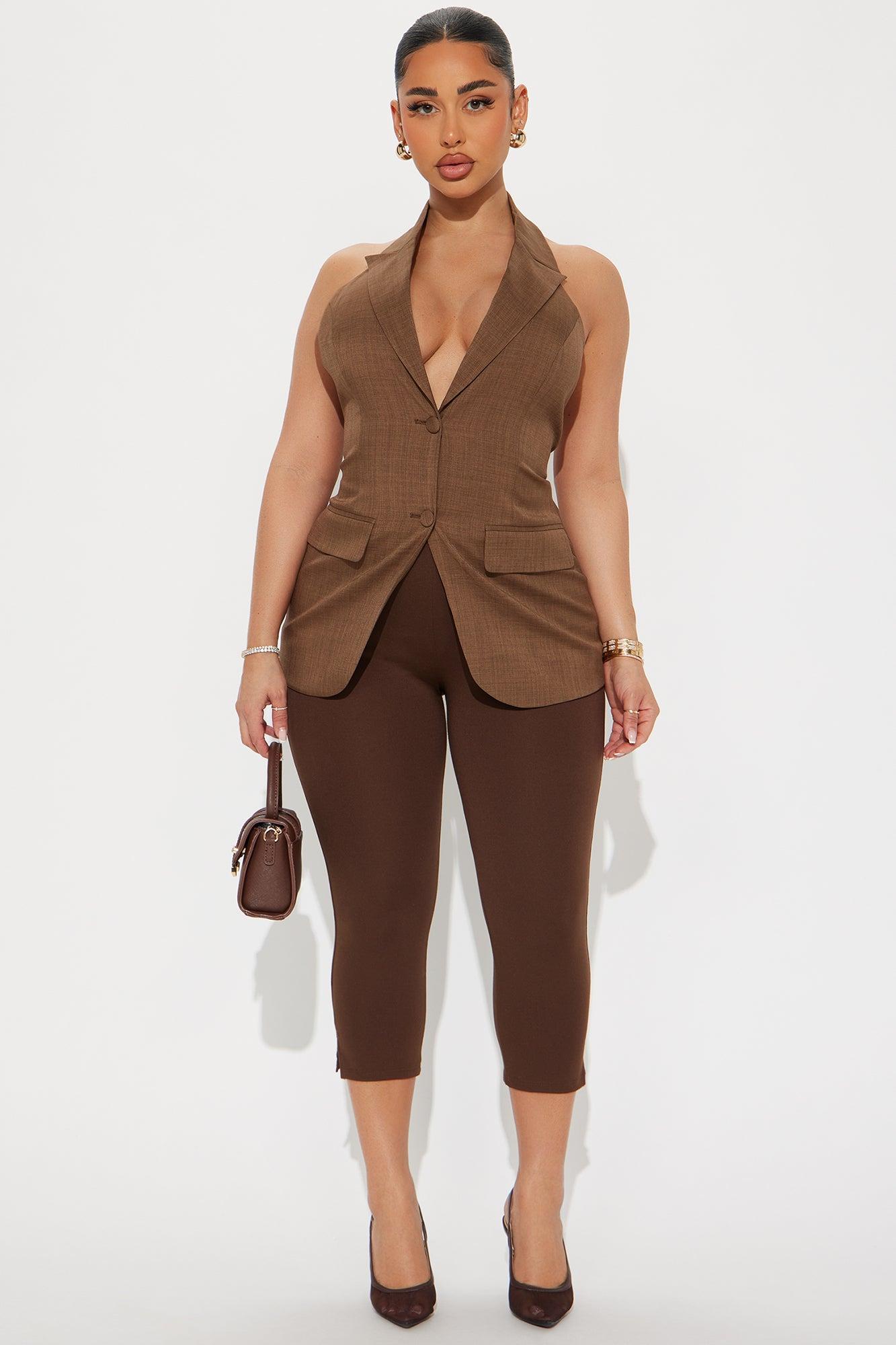 Sexy And Sophisticated Vest - Chocolate Product Image