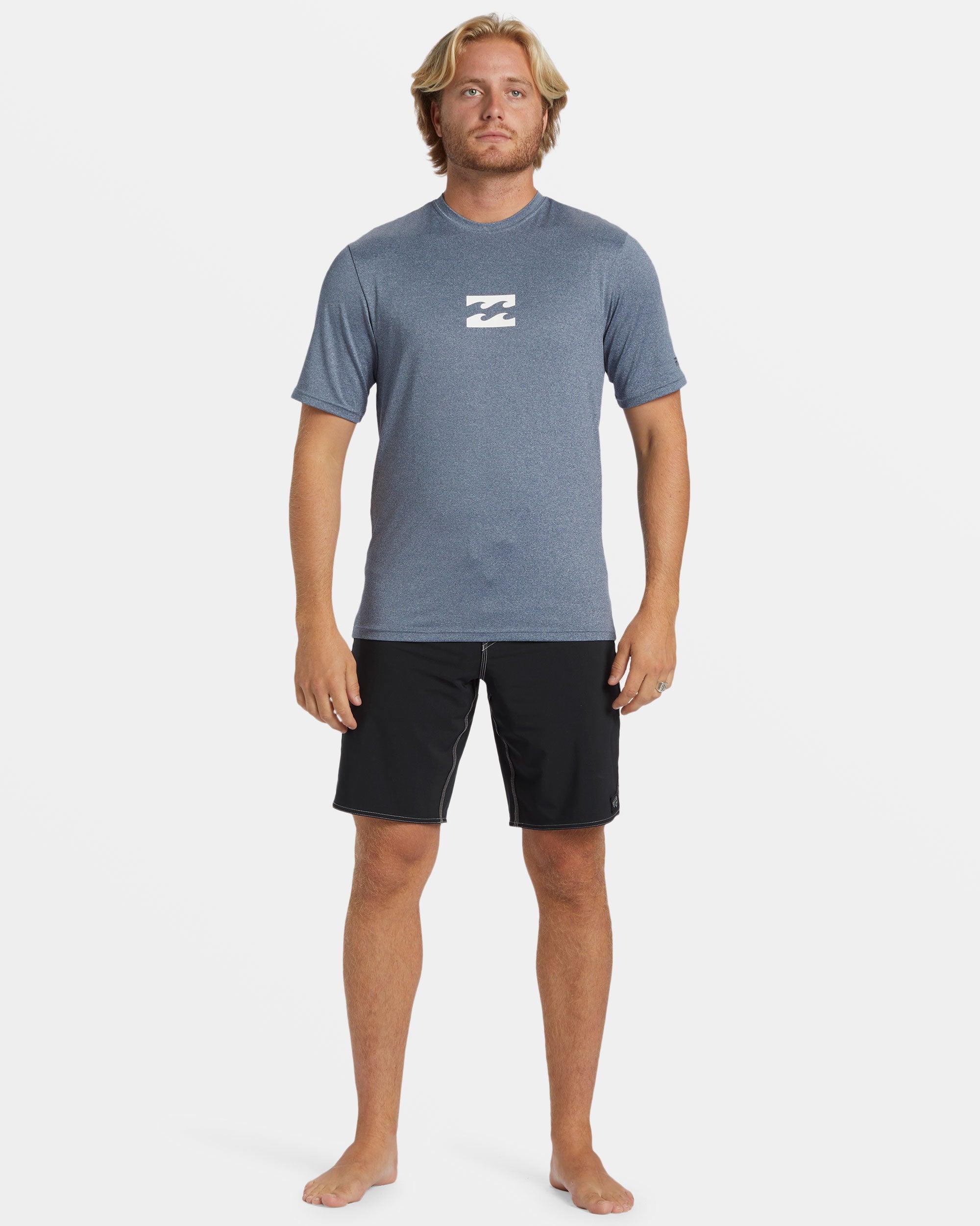 All Day Wave Loose Fit Short Sleeve Surf Tee - Navy Heather Male Product Image