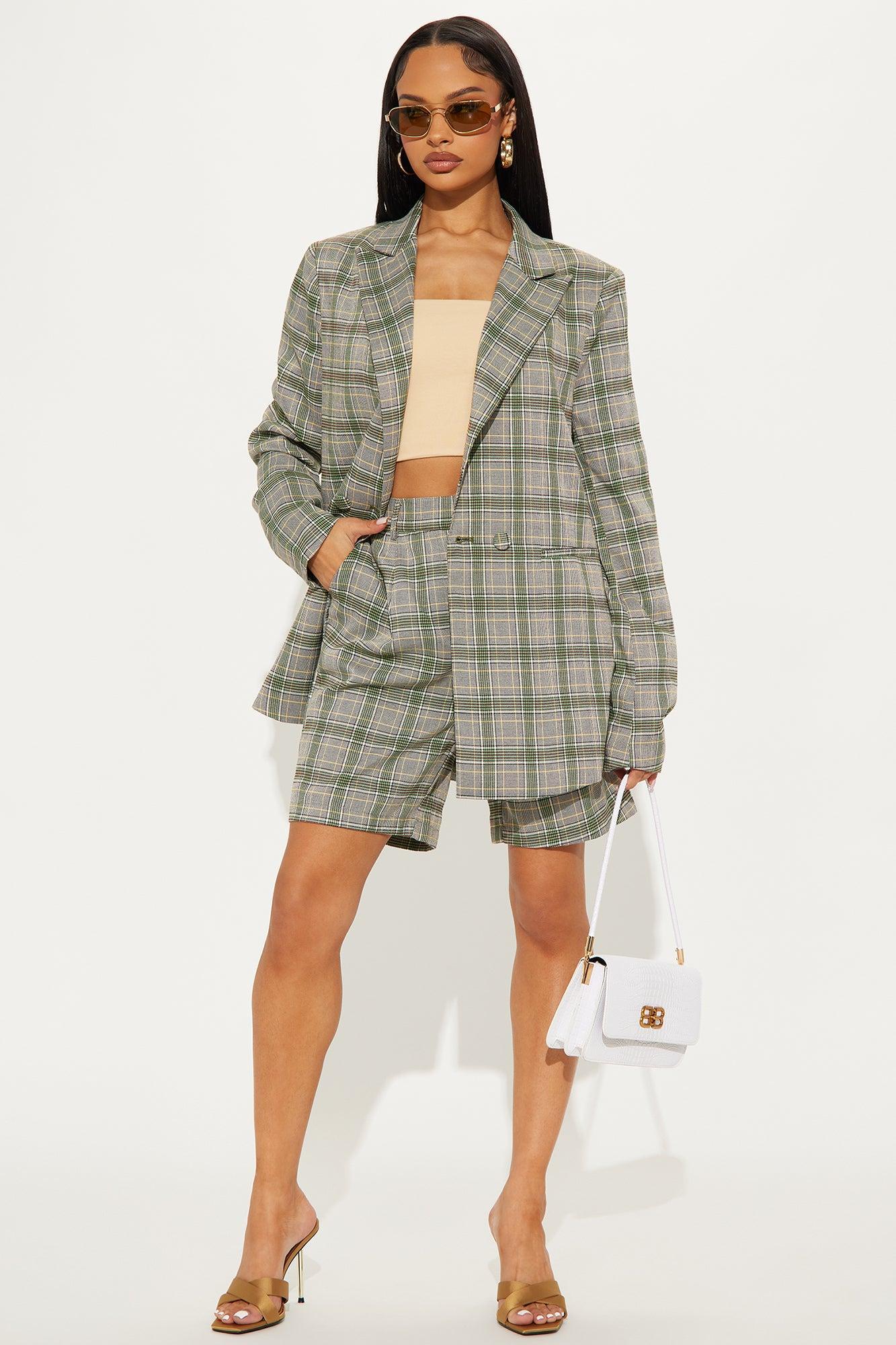 Let's Talk Business Trouser Bermuda Short - Grey/combo Product Image