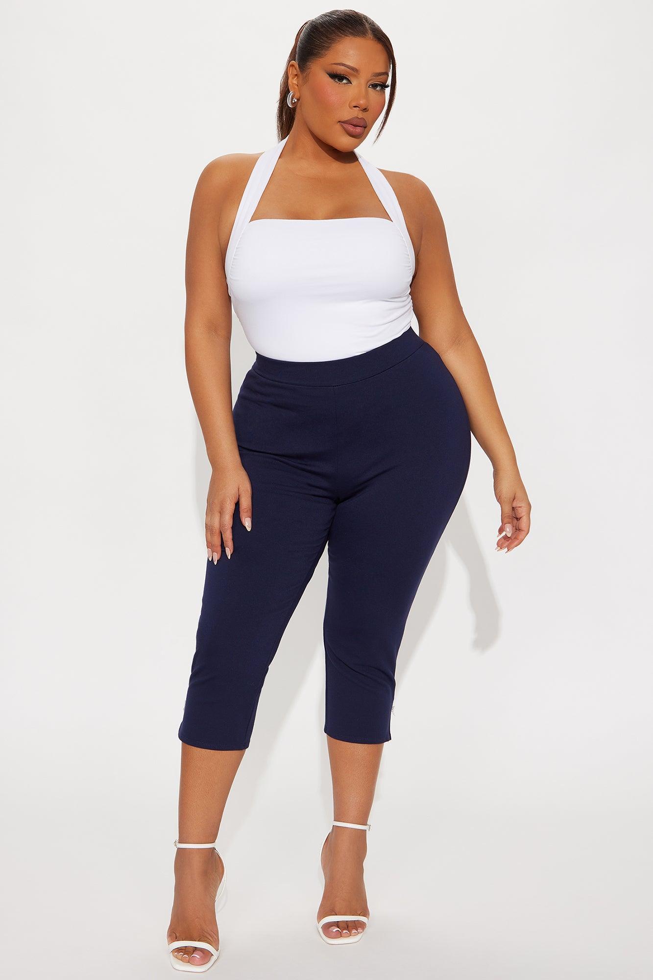 Take A Bow Capri Legging - Navy Product Image