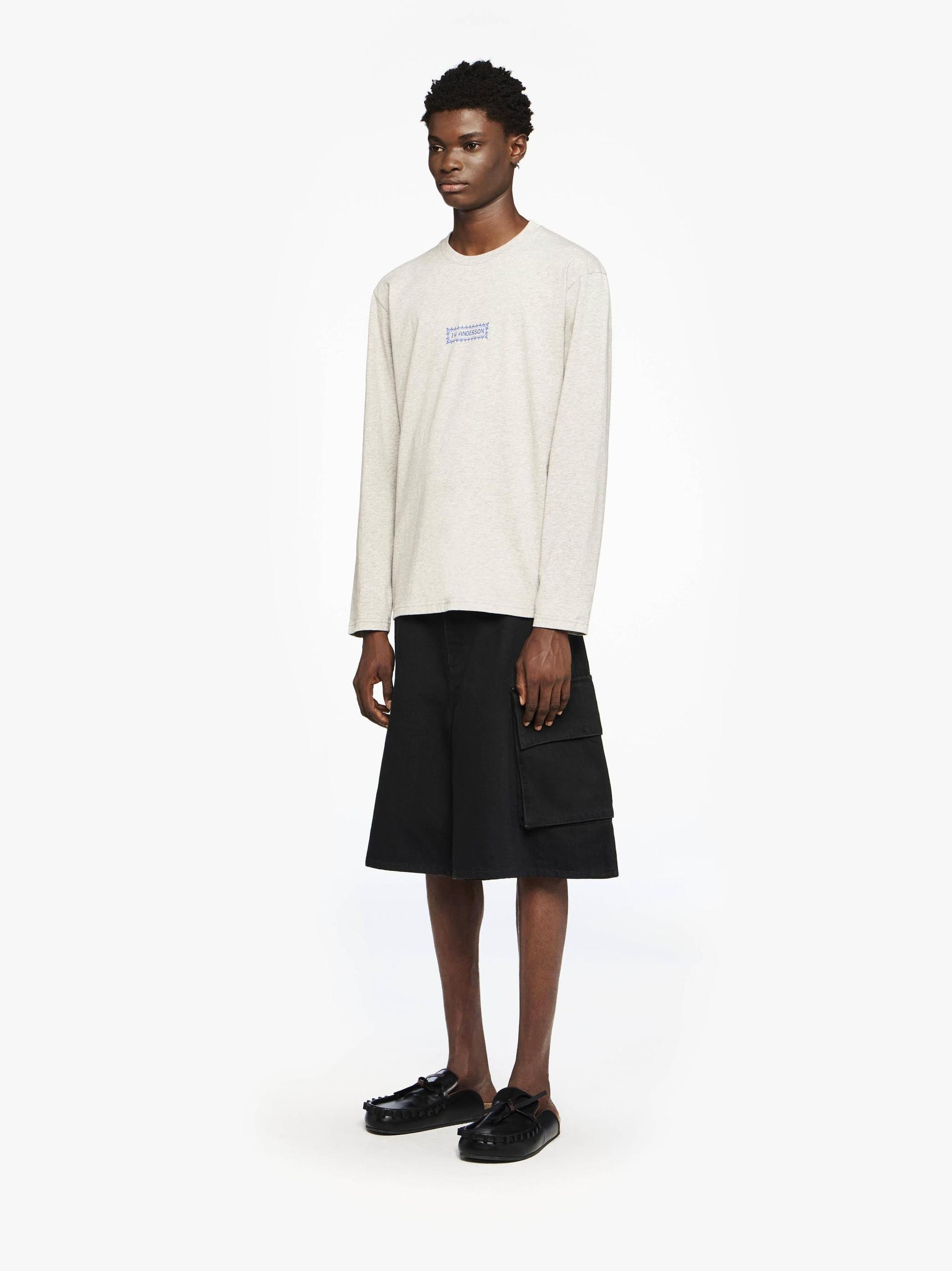 LONG SLEEVE T-SHIRT WITH BACK LOGO PRINT Product Image