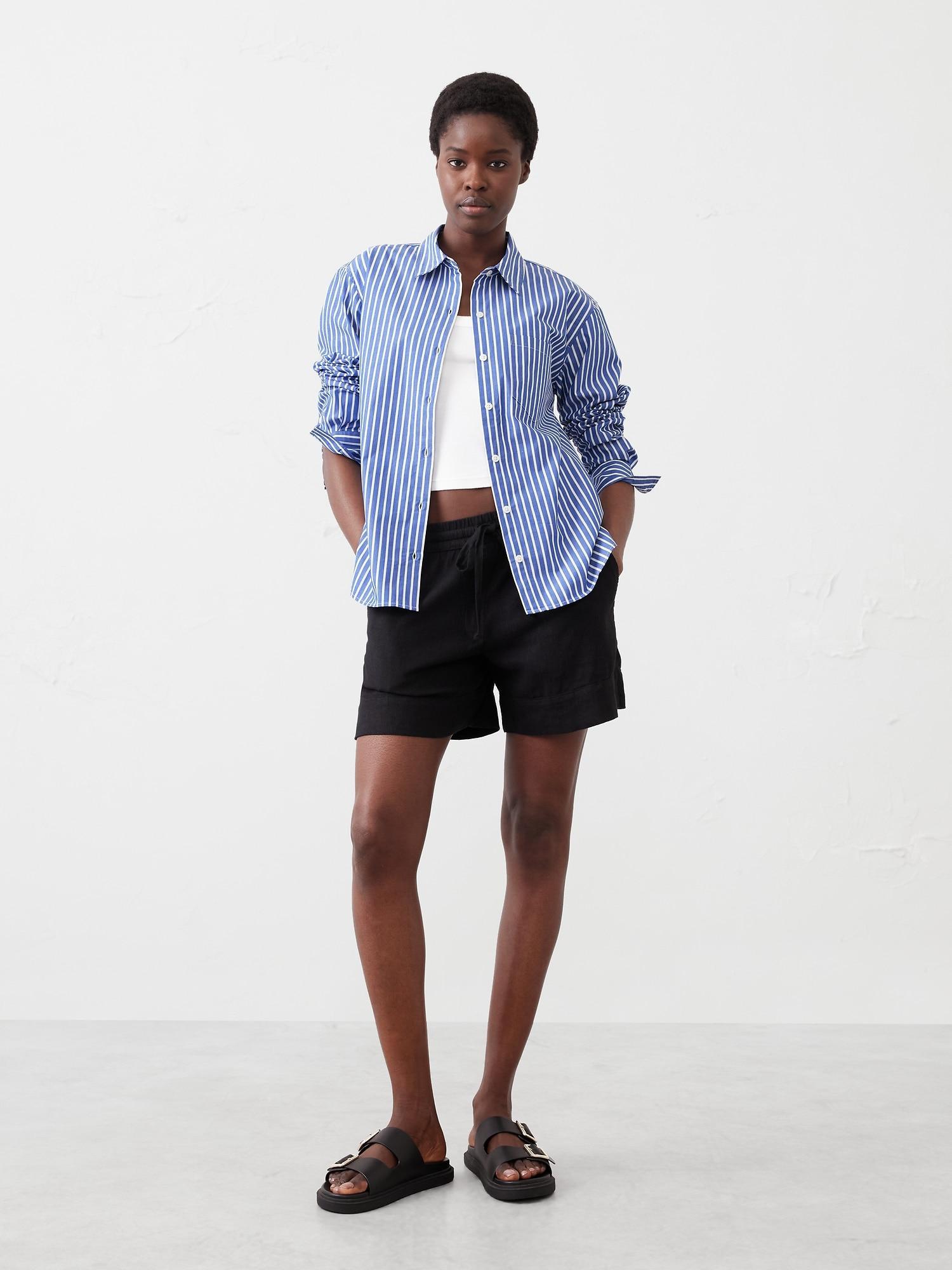 Classic Linen-Blend Shirt Product Image