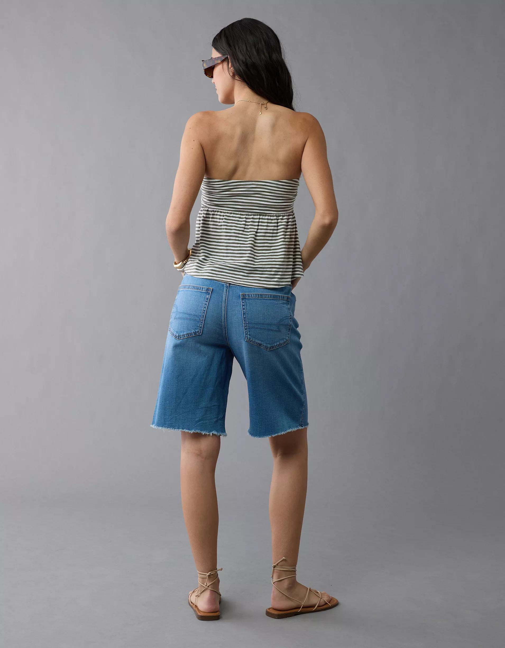 AE Sunchaser Knit Babydoll Tube Top Product Image