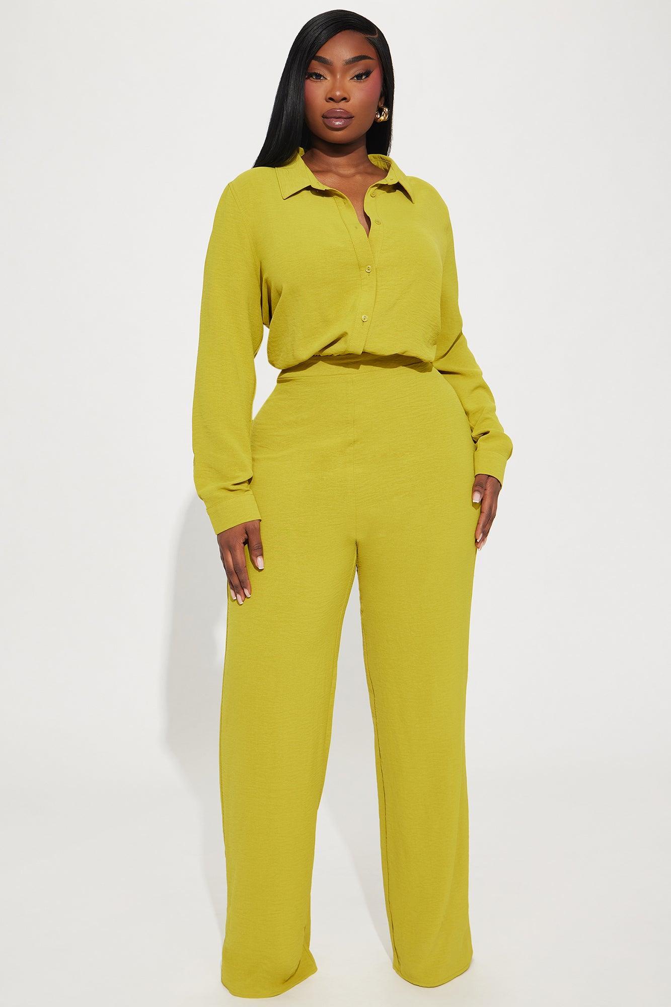 Makenzie Jumpsuit - Chartreuse Product Image