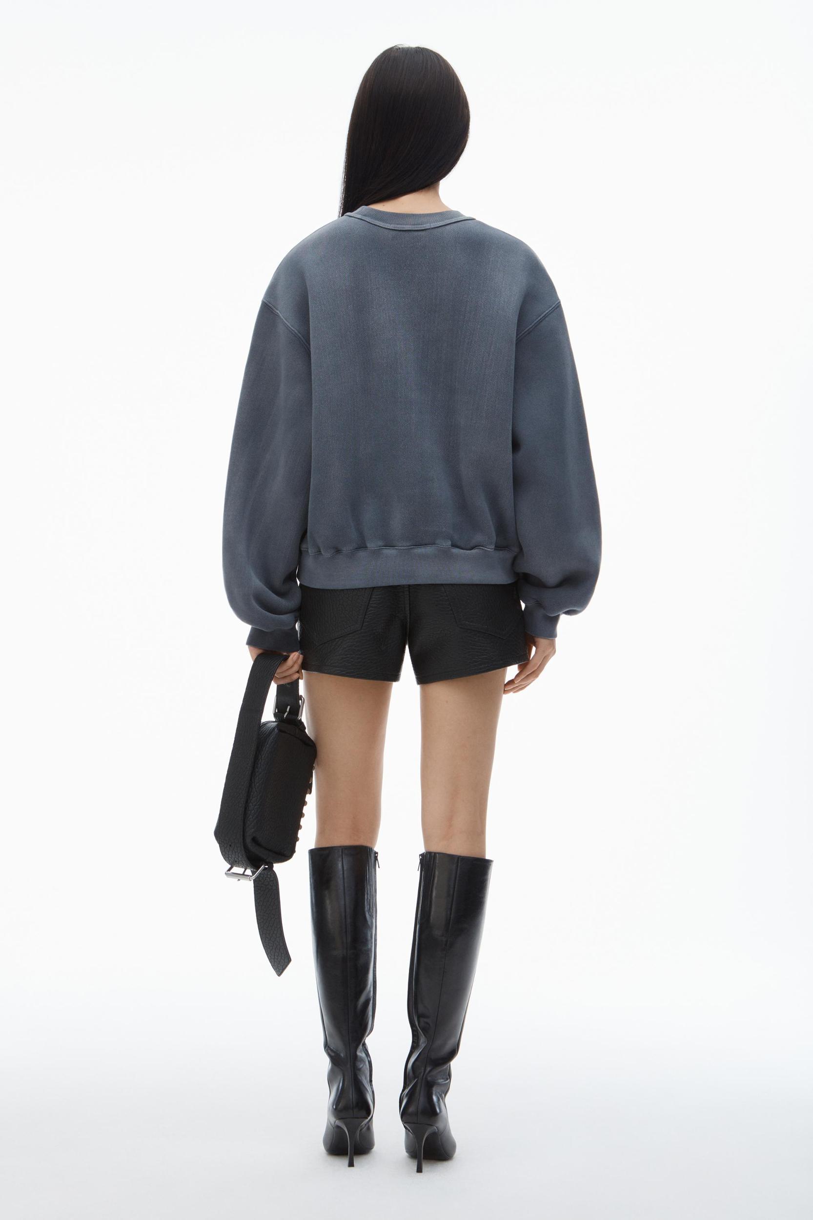 Puff Logo Sweatshirt In Structured Terry Product Image
