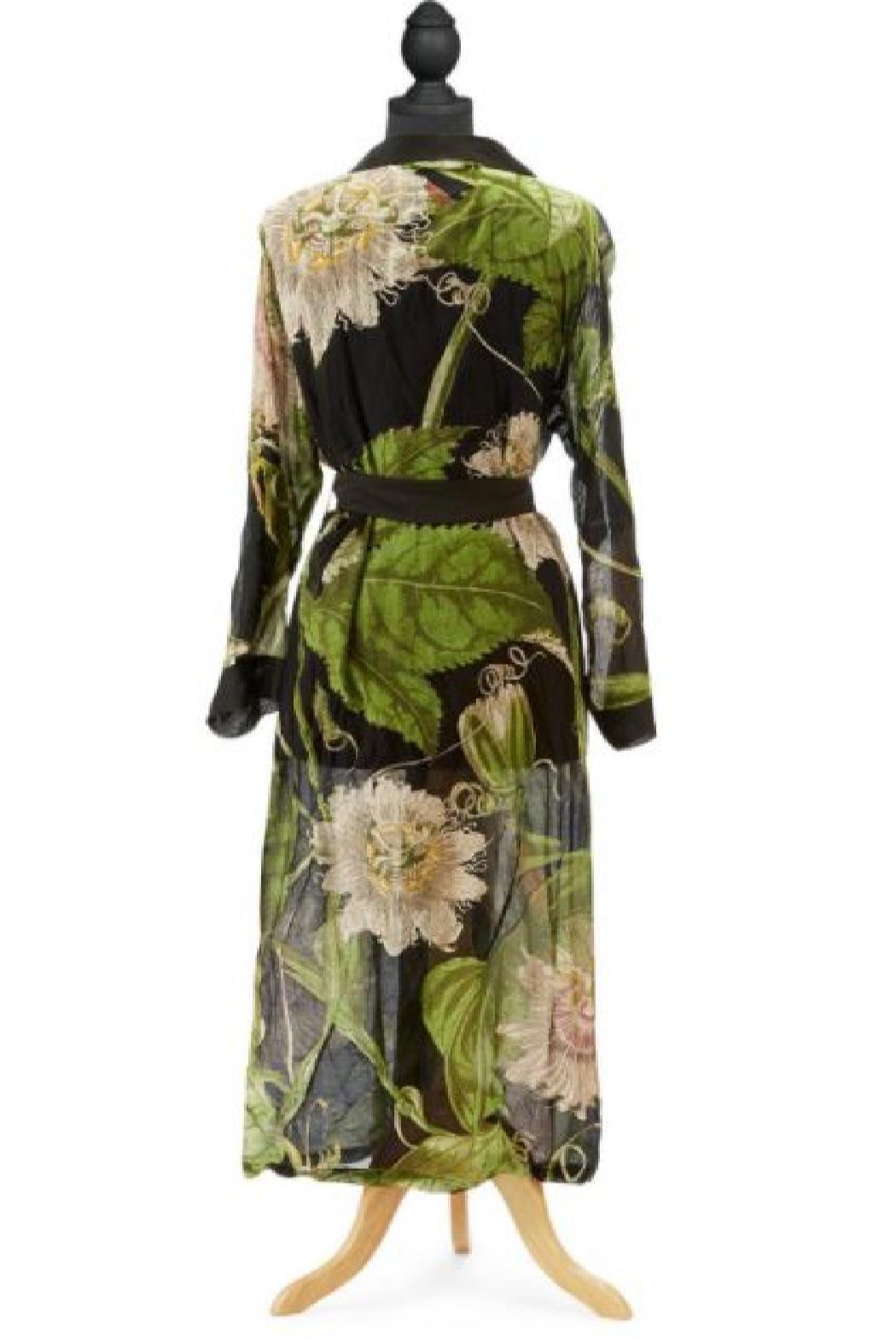 Floral Viscose Robe Gown with Removable Waist Tie Closure Product Image