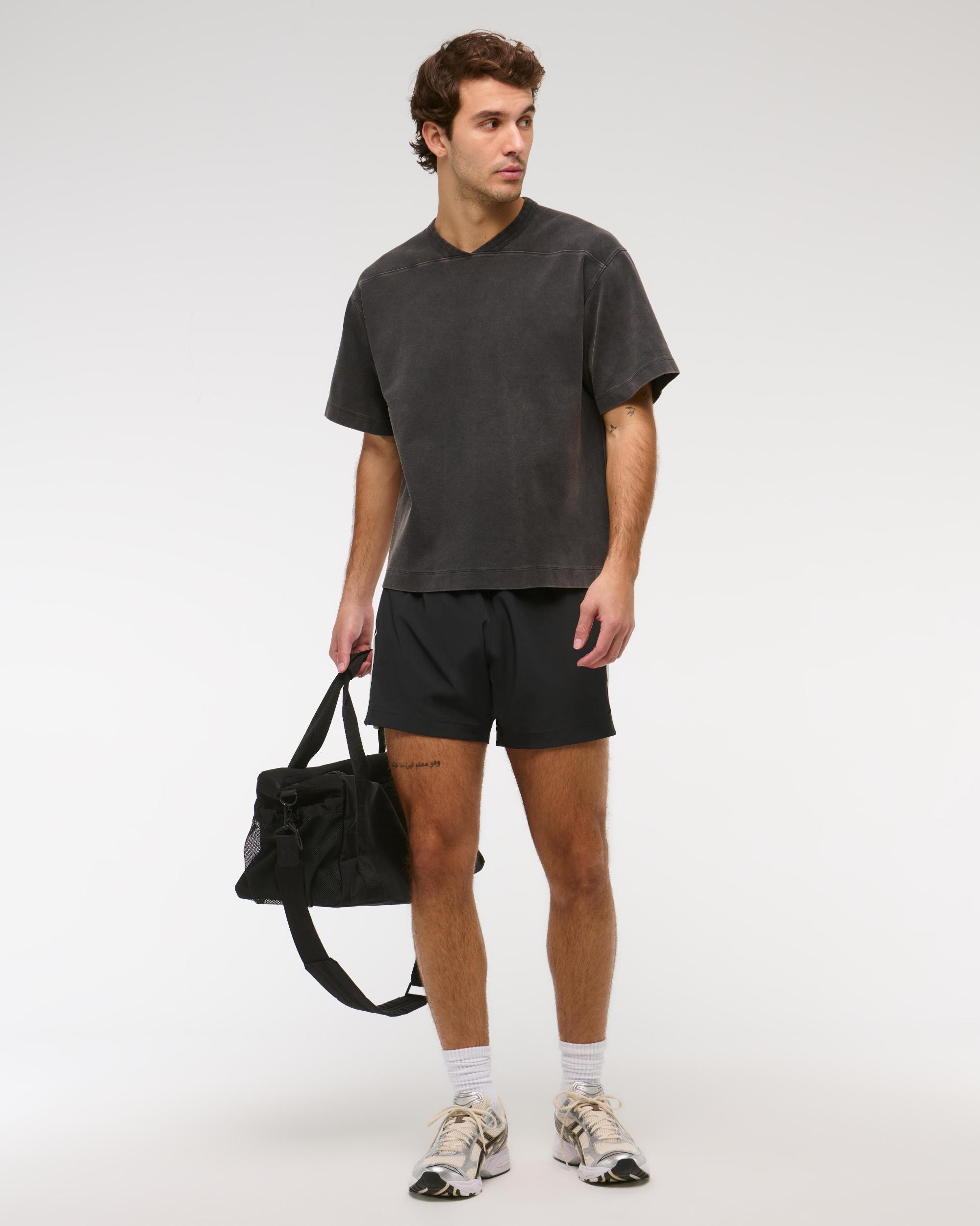 YPB Active Cropped Heavyweight Cotton Jersey Tee Product Image
